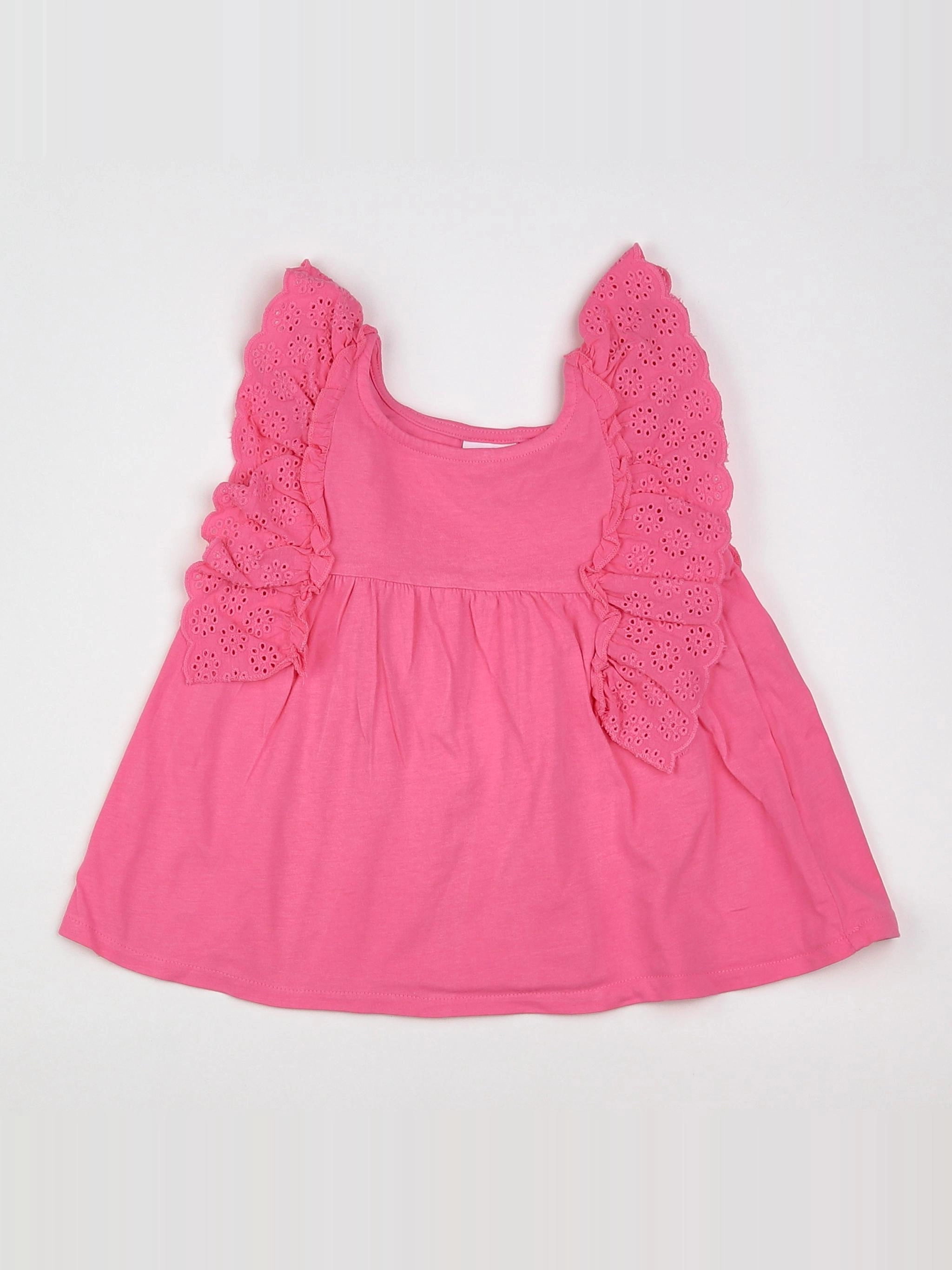 Zara - débardeur rose - 12/18 mois