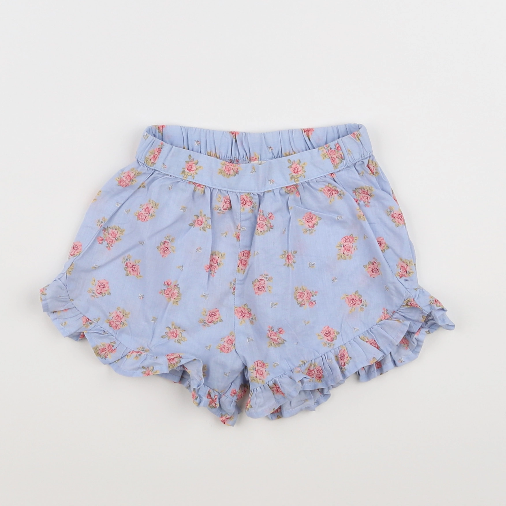 H&M - short bleu - 9/12 mois