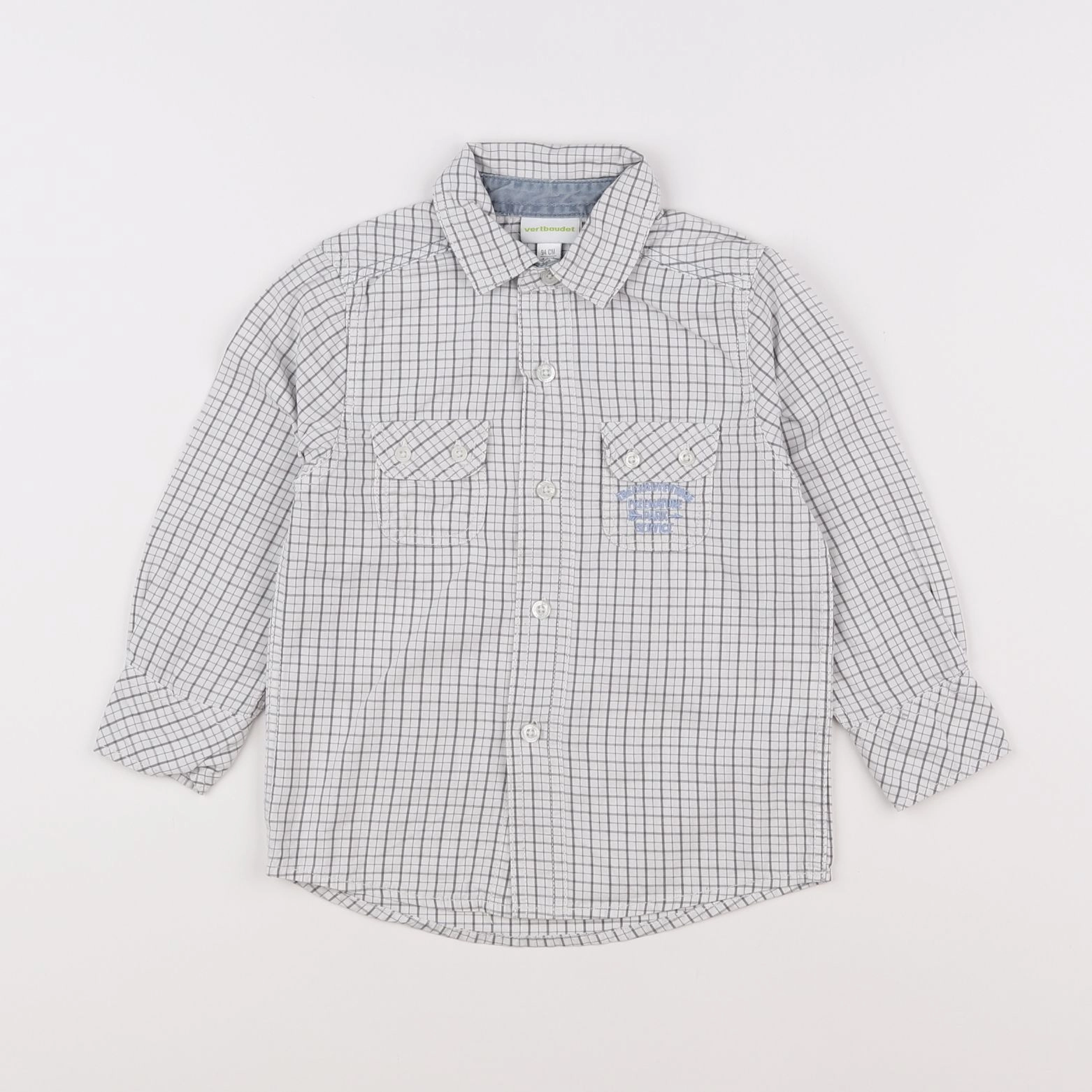 Vertbaudet - chemise gris - 3 ans