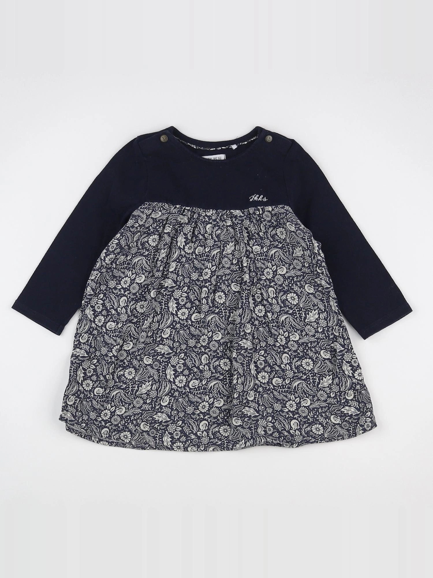 IKKS - robe bleu - 18 mois