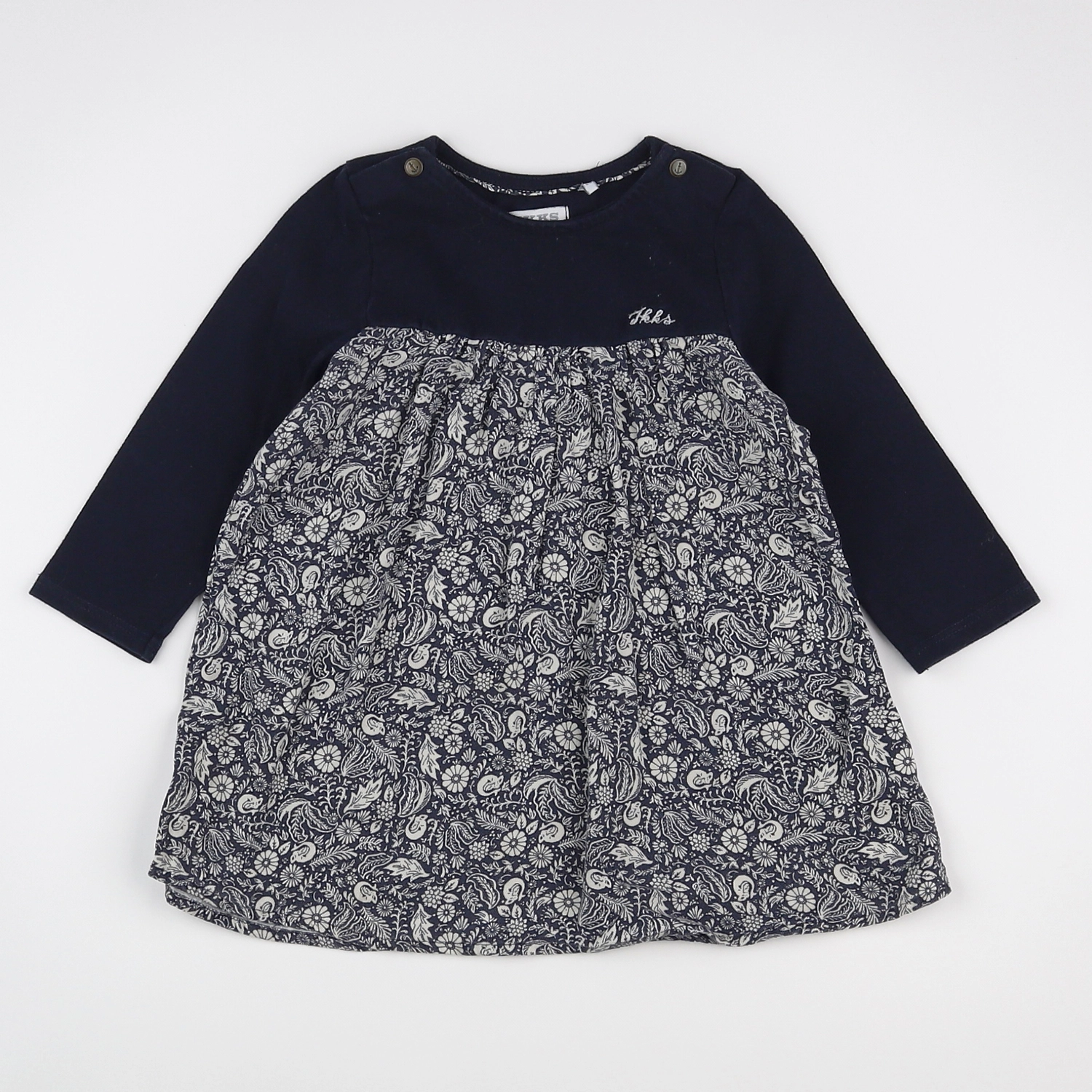 IKKS - robe bleu - 18 mois