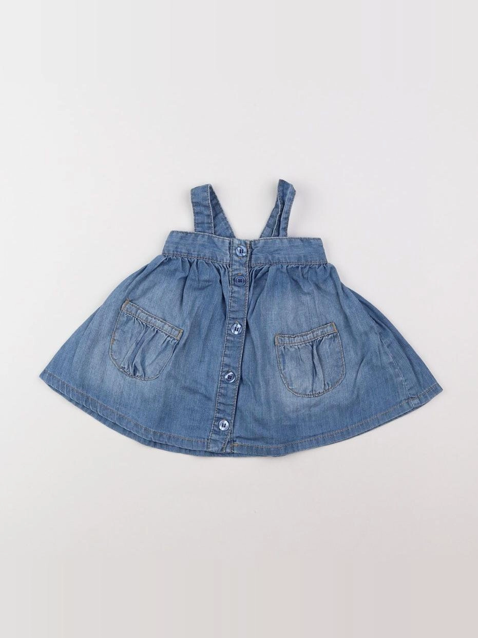 H&M - robe bleu - 1/3 mois