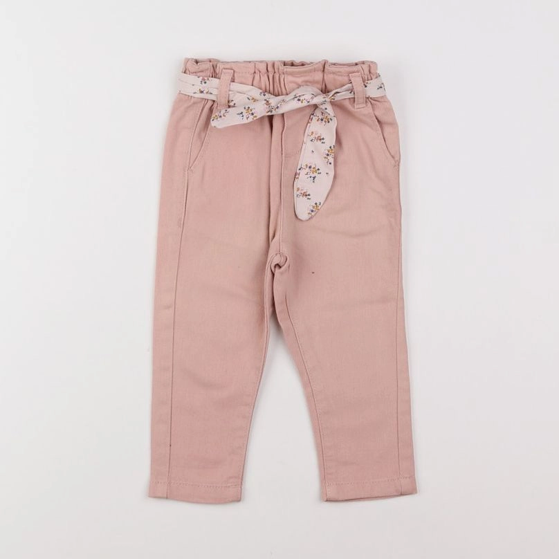Vertbaudet - pantalon rose - 12 mois