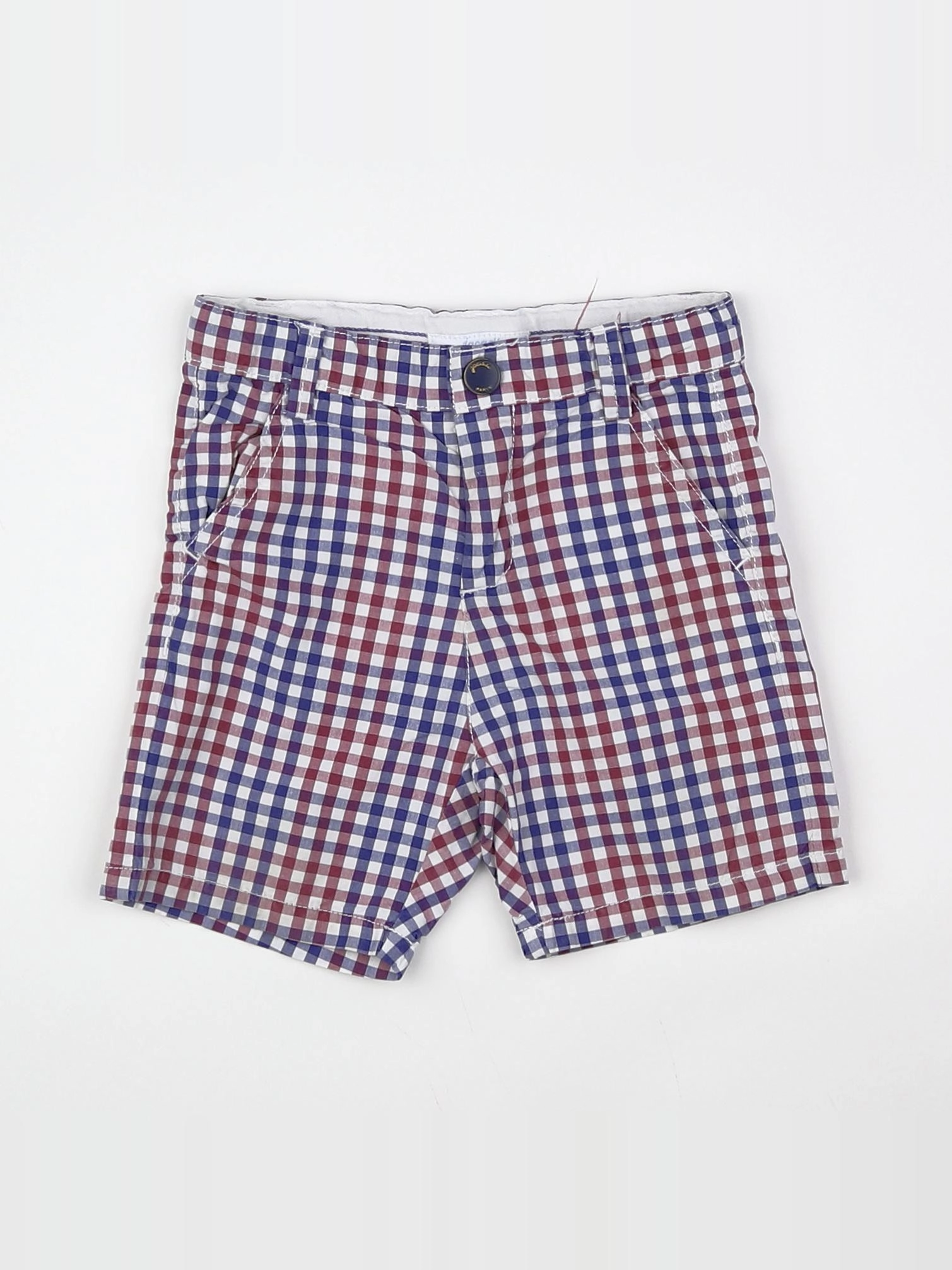 Jacadi - short bleu, rouge - 12 mois
