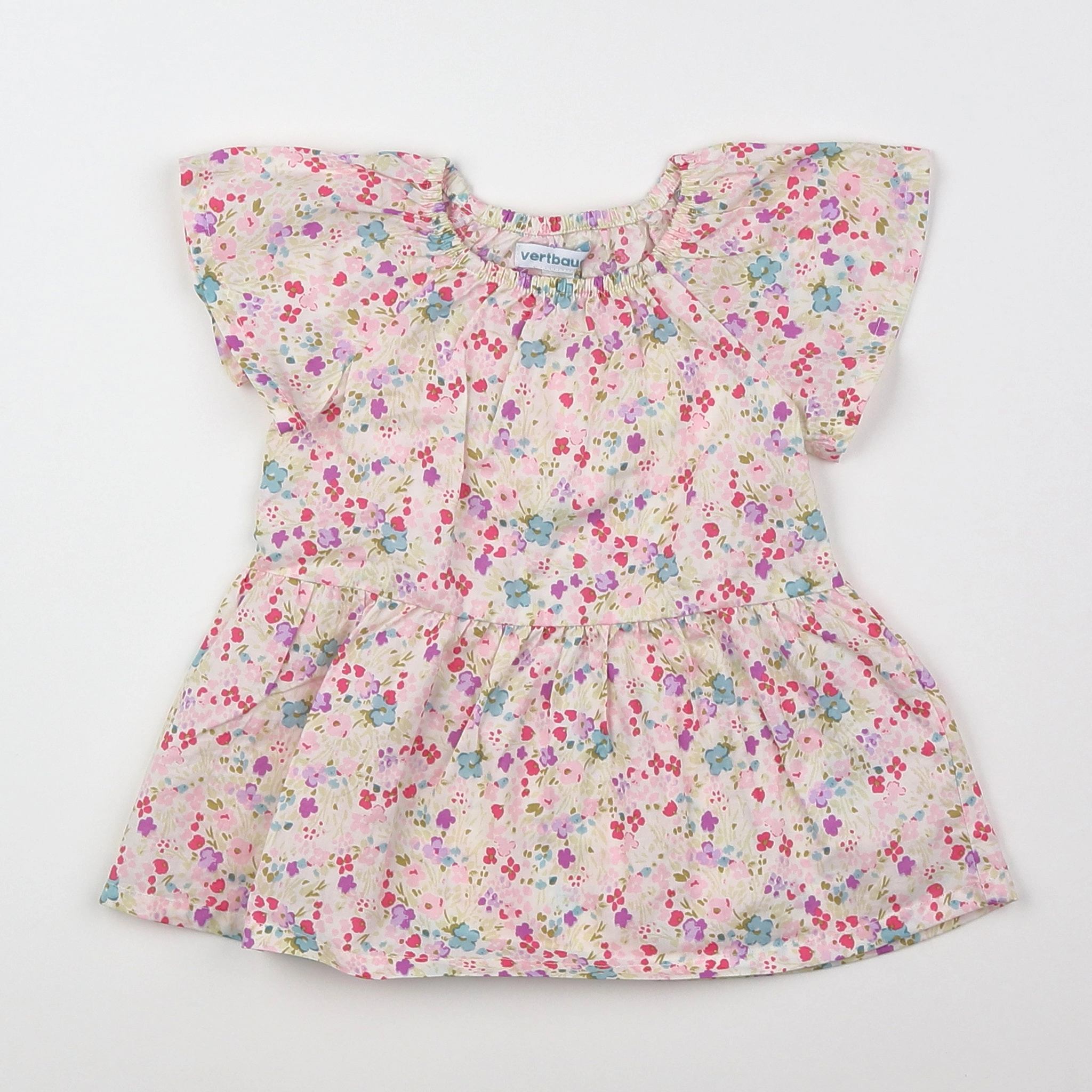 Vertbaudet - robe multicolore - 3 mois