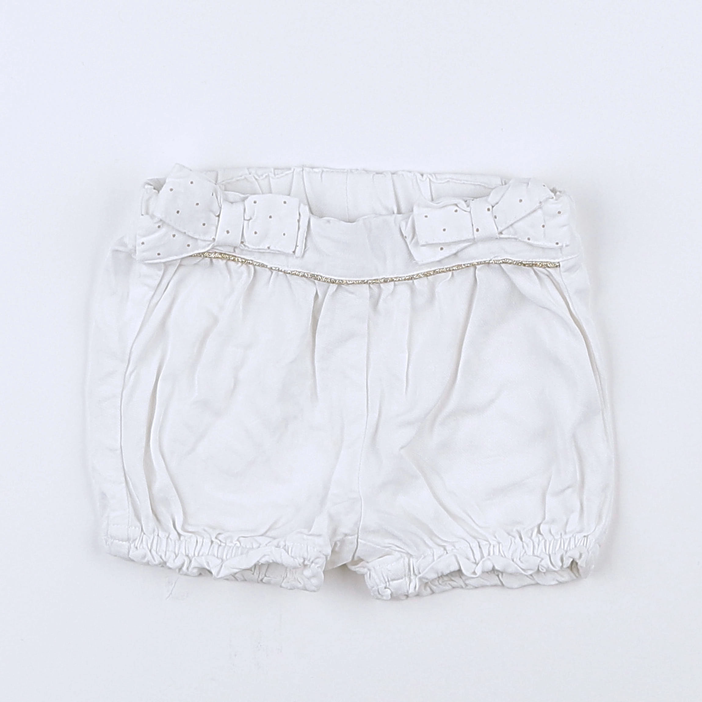 Tape à l'oeil - short blanc - 6 mois