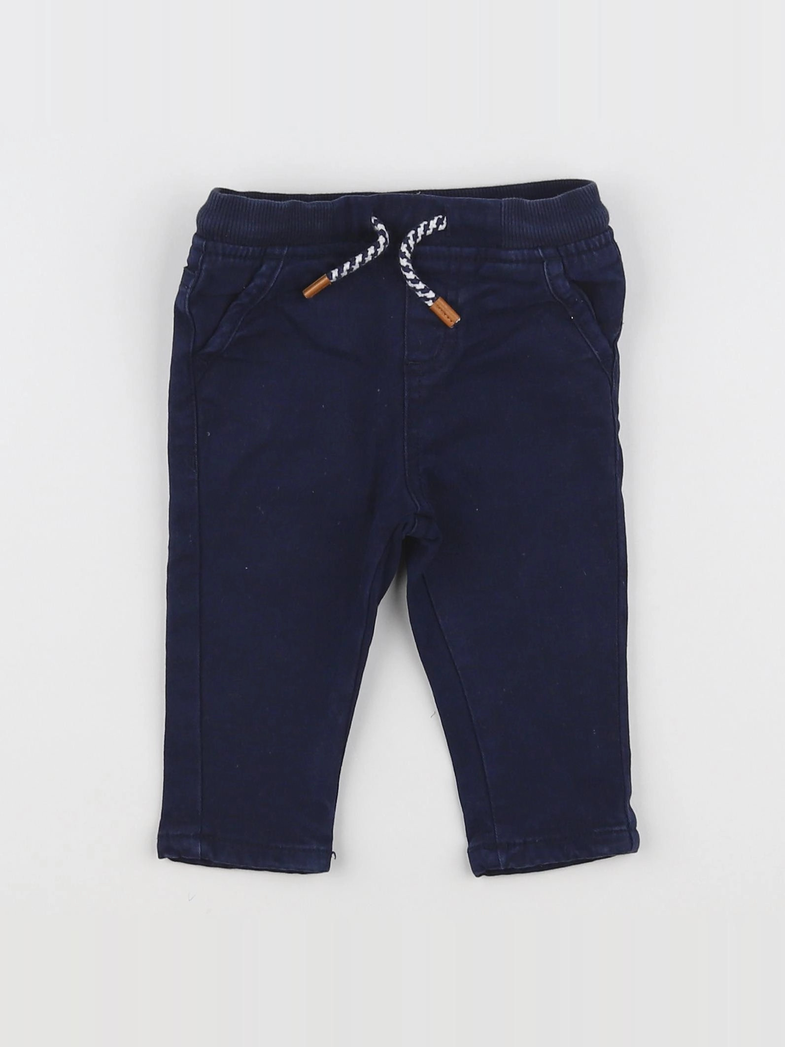Vertbaudet - pantalon bleu - 6 mois