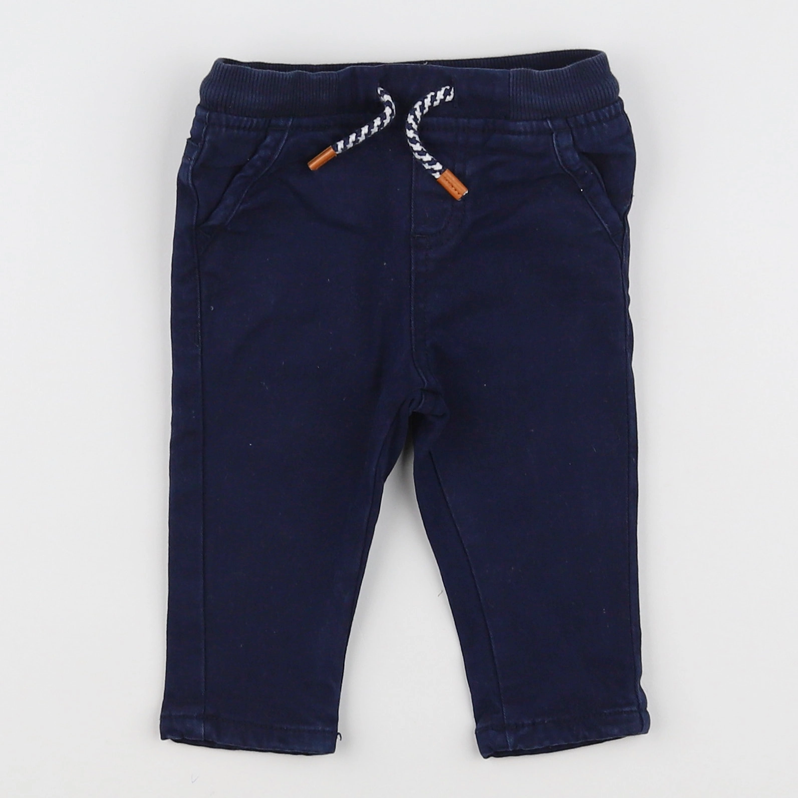 Vertbaudet - pantalon bleu - 6 mois