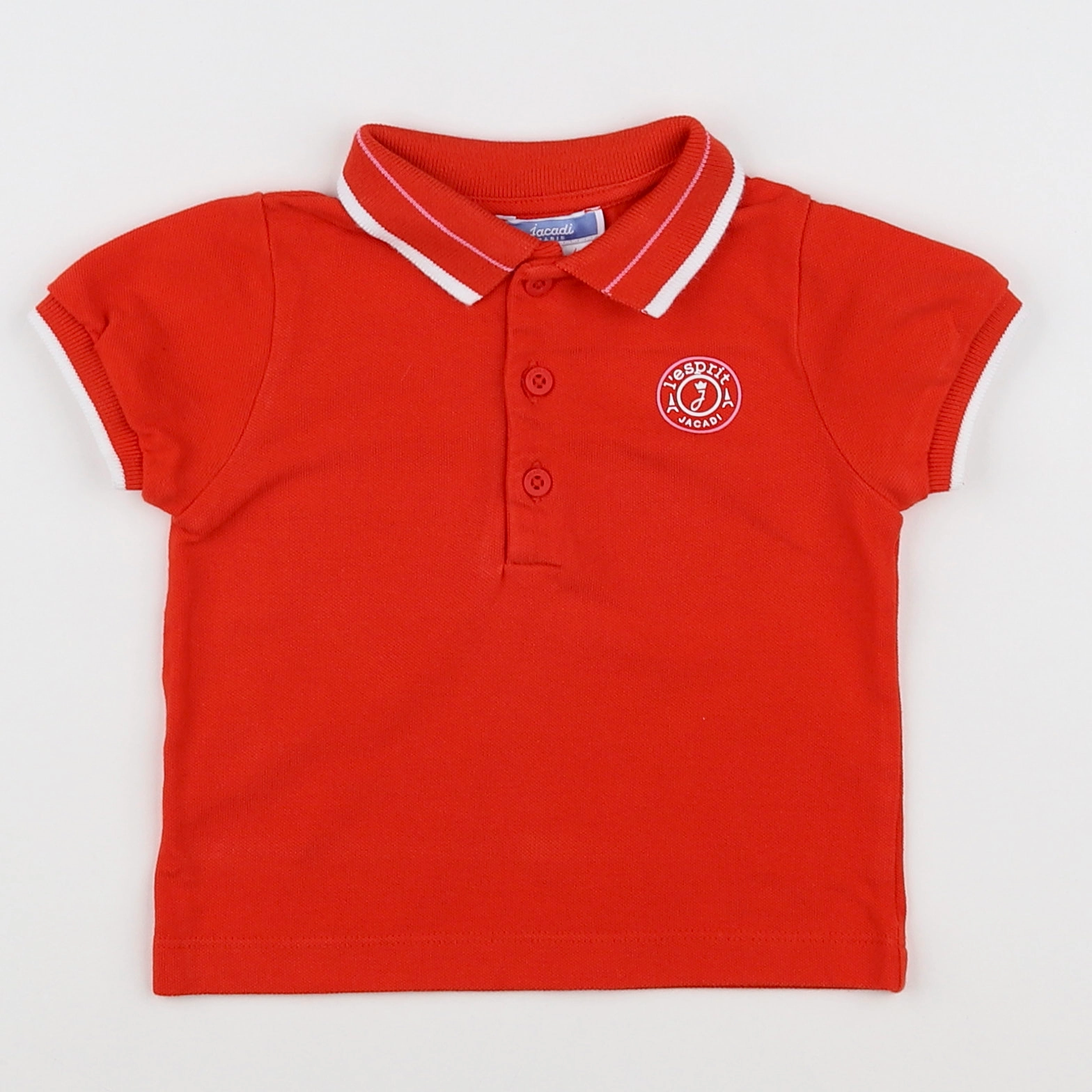 Jacadi - polo rouge - 12 mois