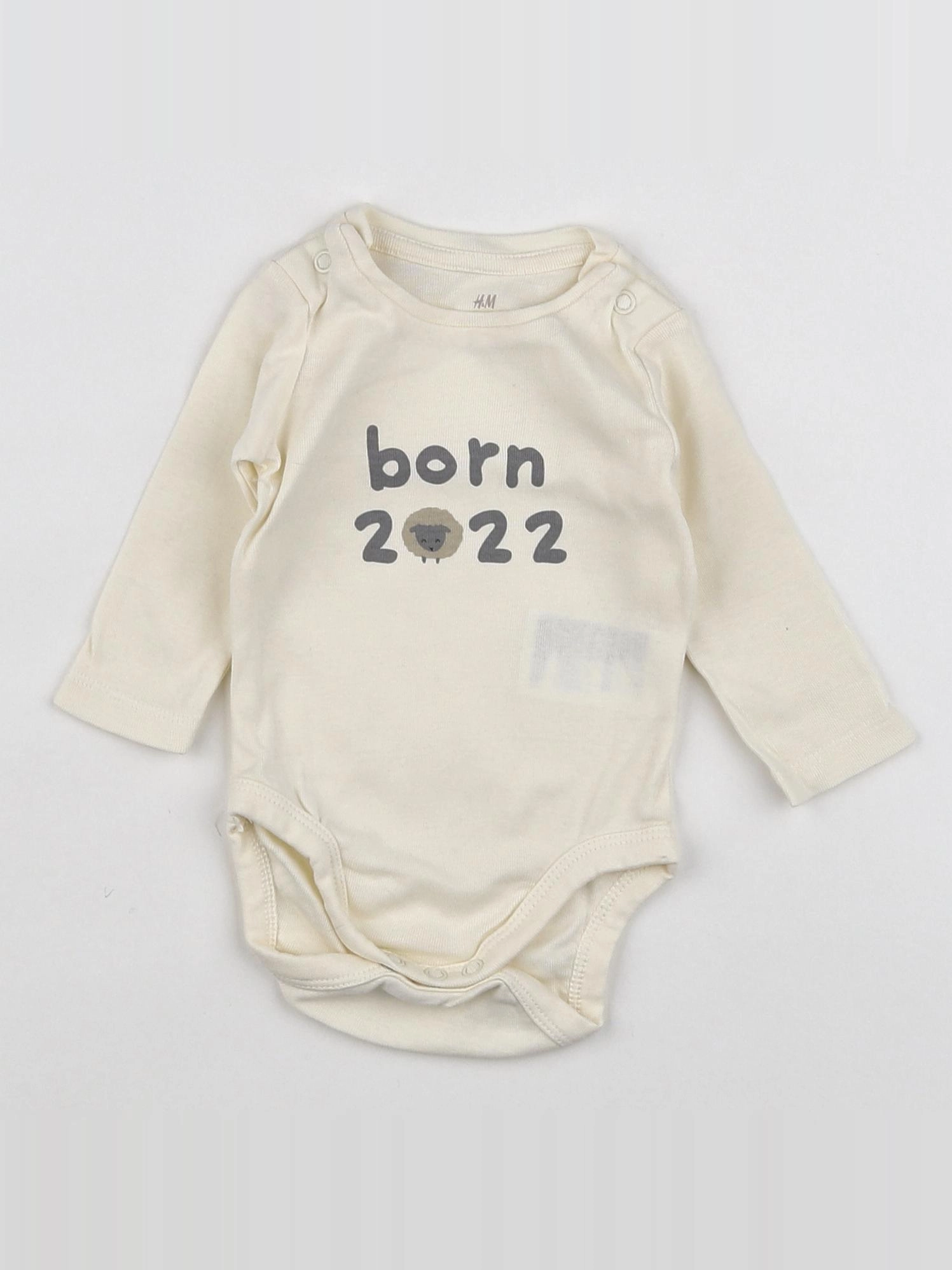 H&M - body beige - 3 mois