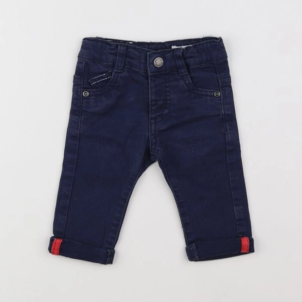 Vertbaudet - pantalon bleu - 3 mois