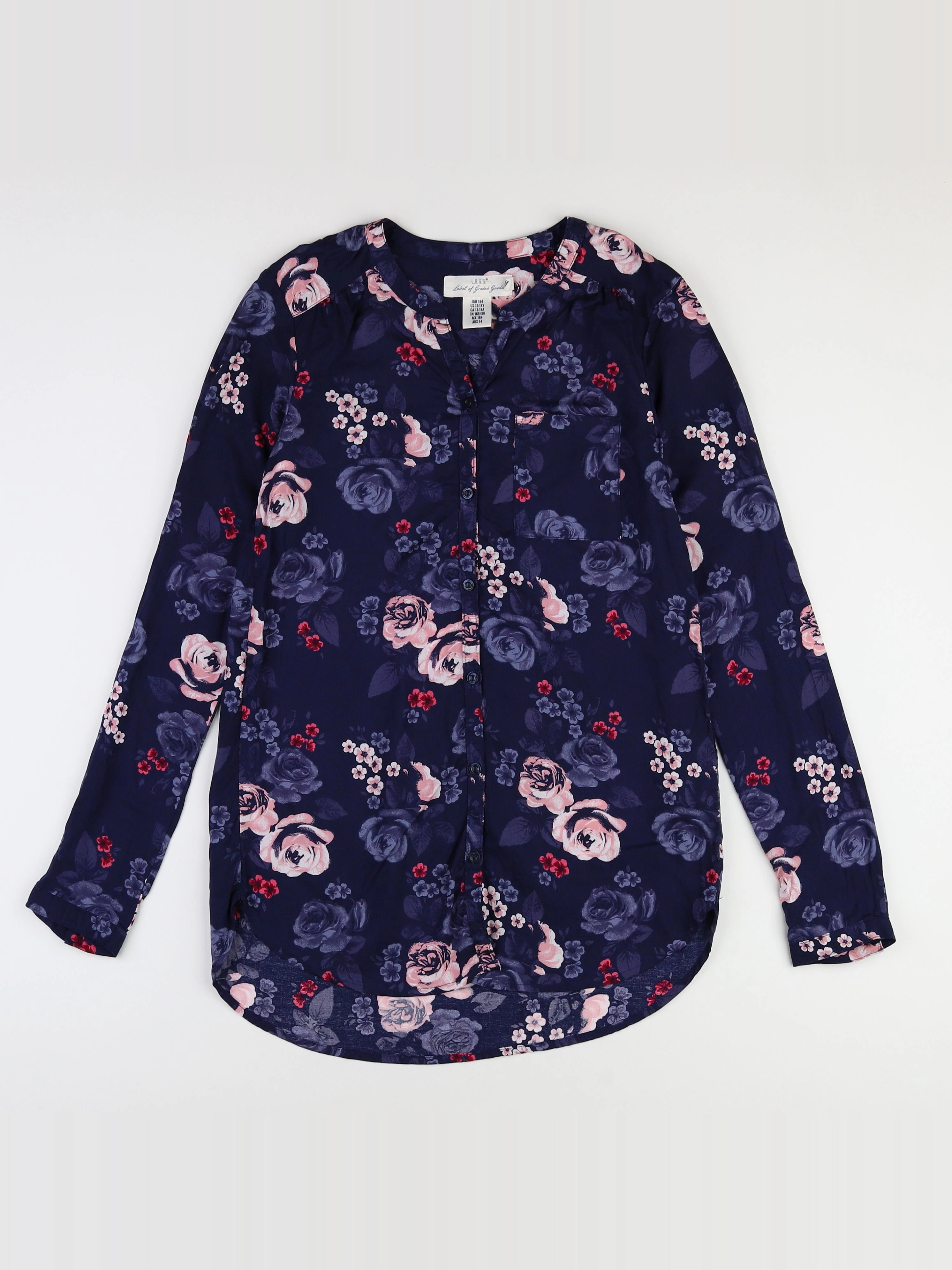 Zara - blouse bleu - 13/14 ans