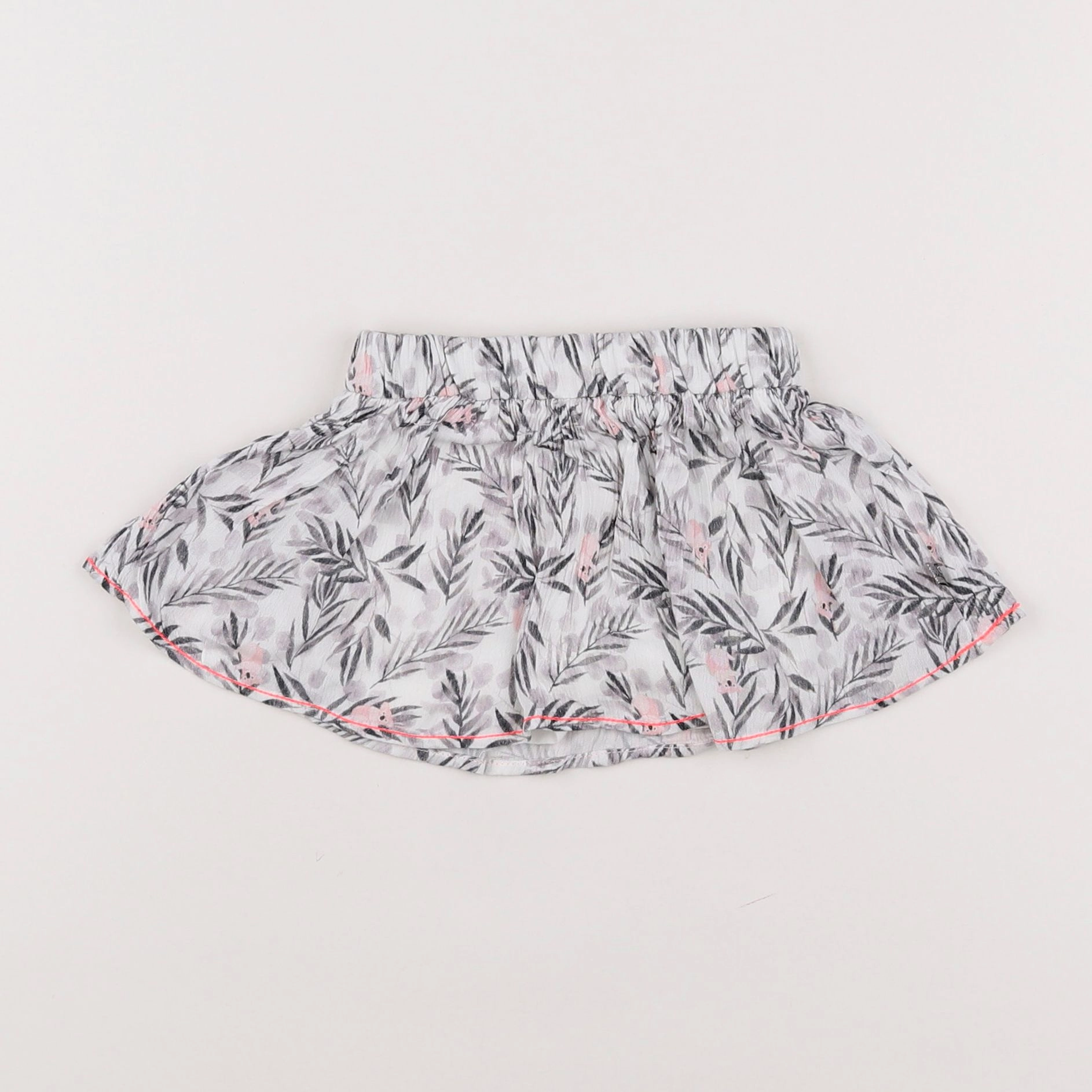 IKKS - jupe short blanc, gris - 9 mois