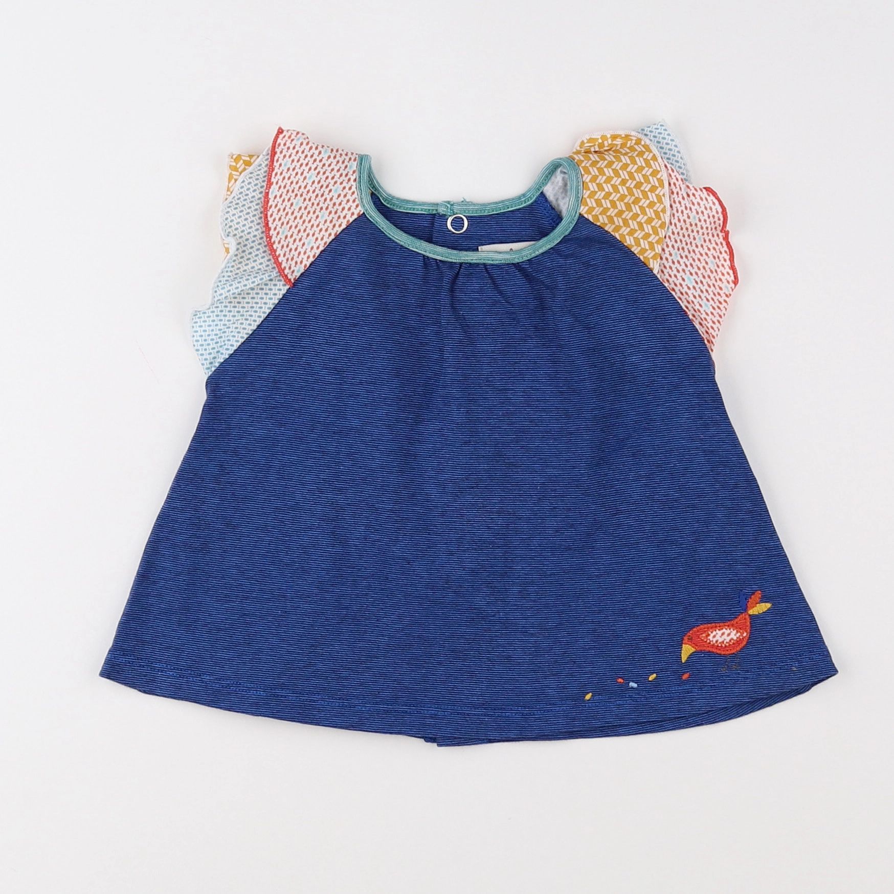 Moulin Roty - robe bleu, multicolore - 3 mois