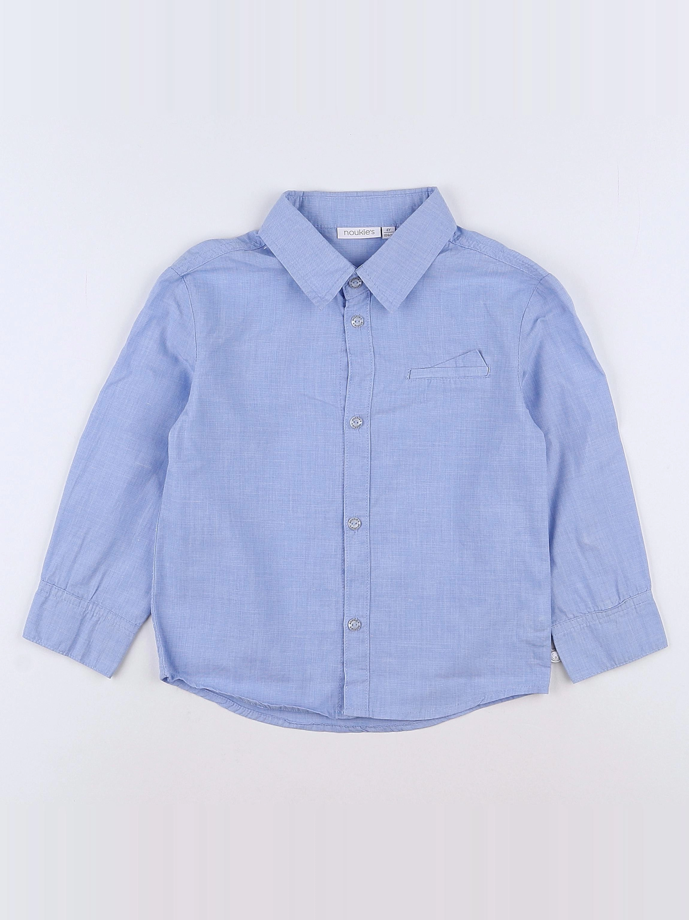 Noukie's - chemise bleu - 4 ans