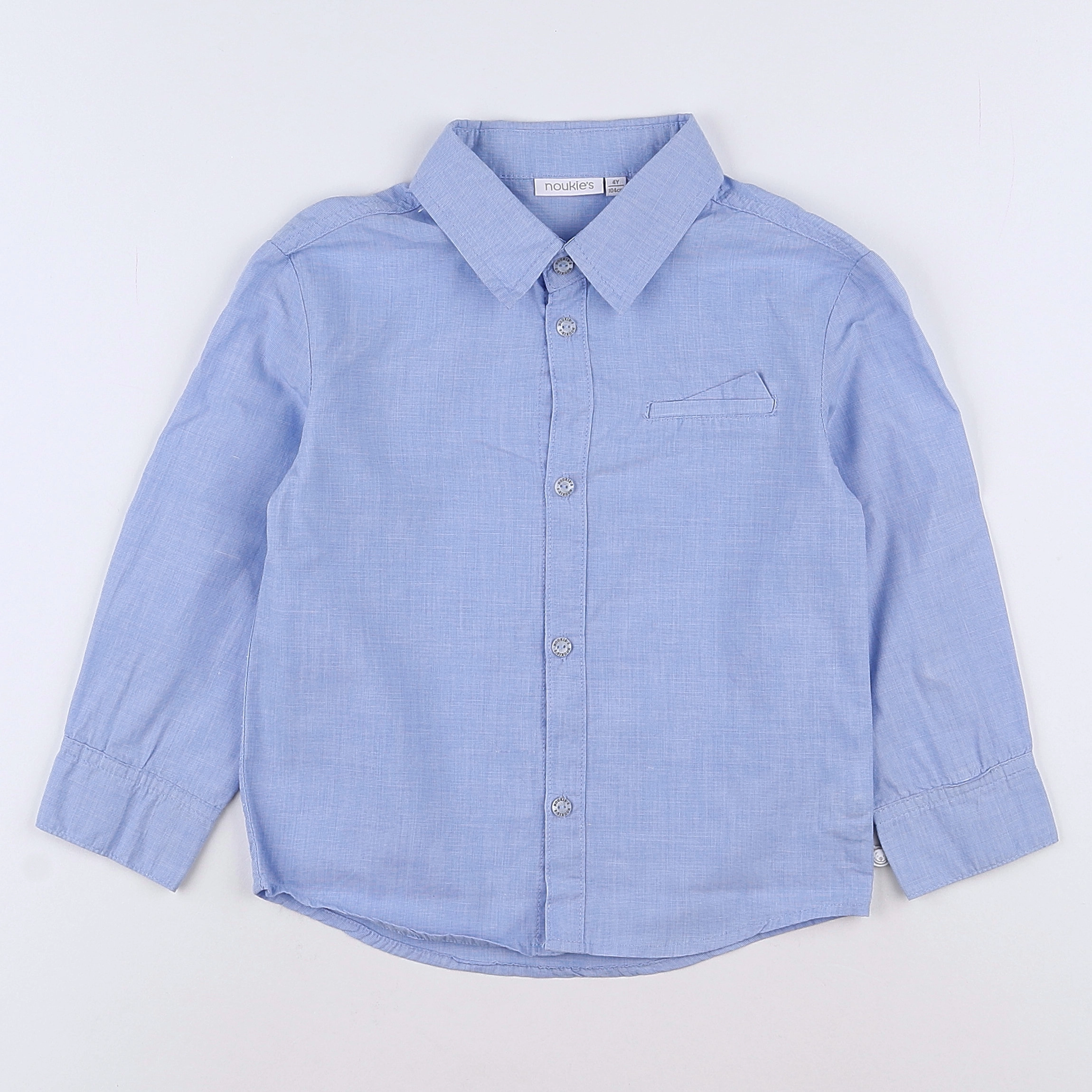 Noukie's - chemise bleu - 4 ans