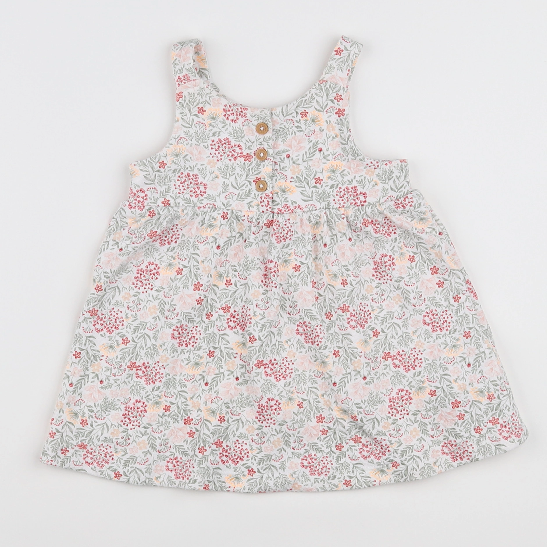 Vertbaudet - robe multicolore - 9 mois