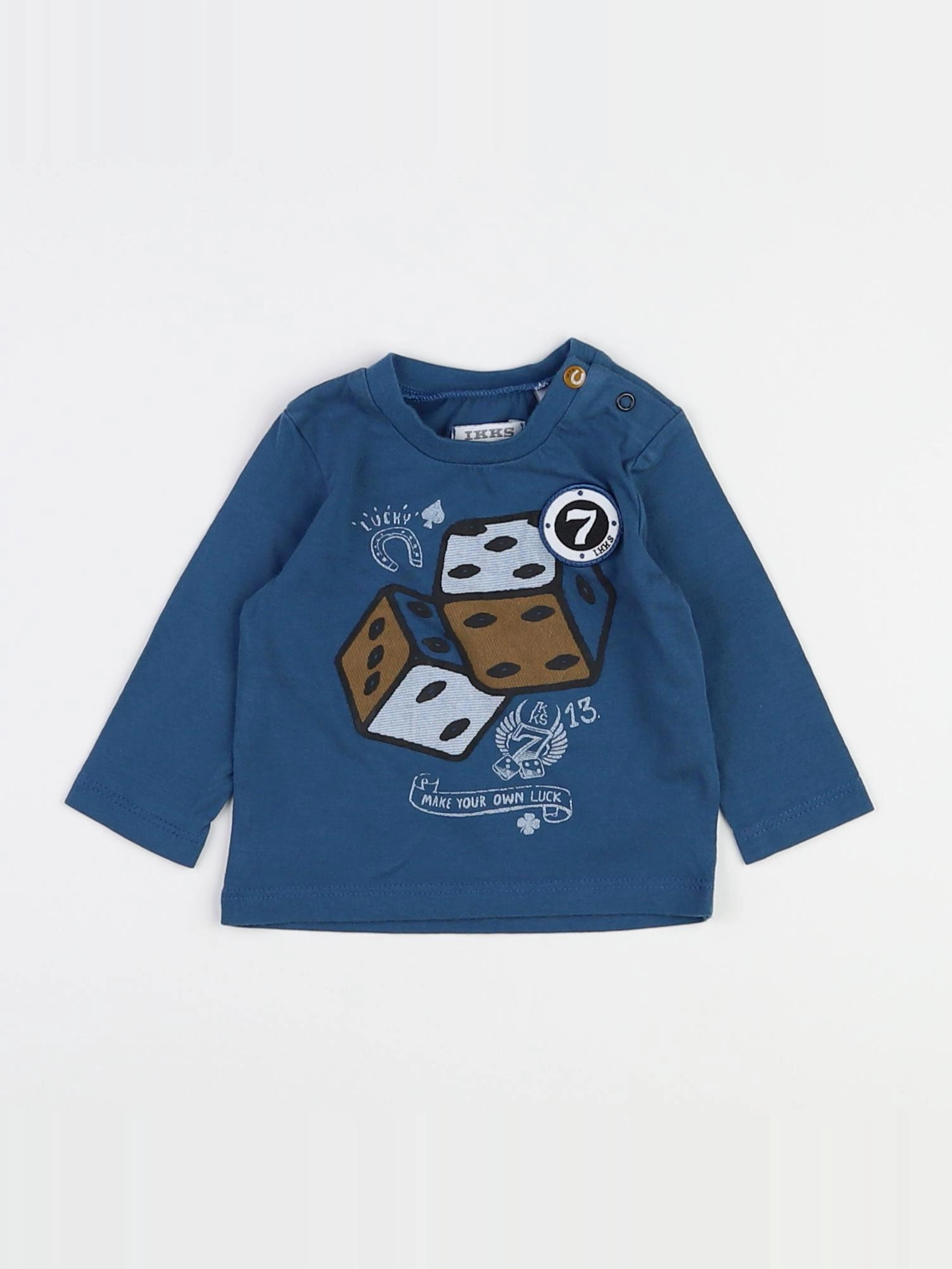 IKKS - tee-shirt bleu - 3 mois