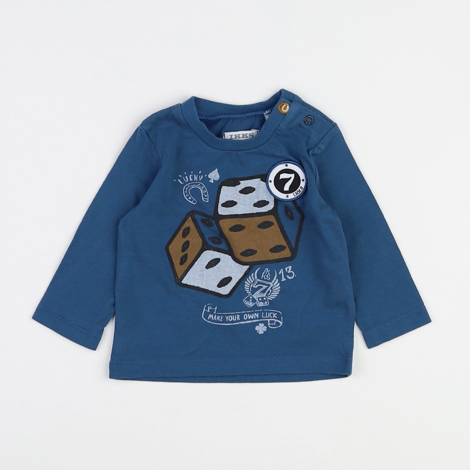 IKKS - tee-shirt bleu - 3 mois