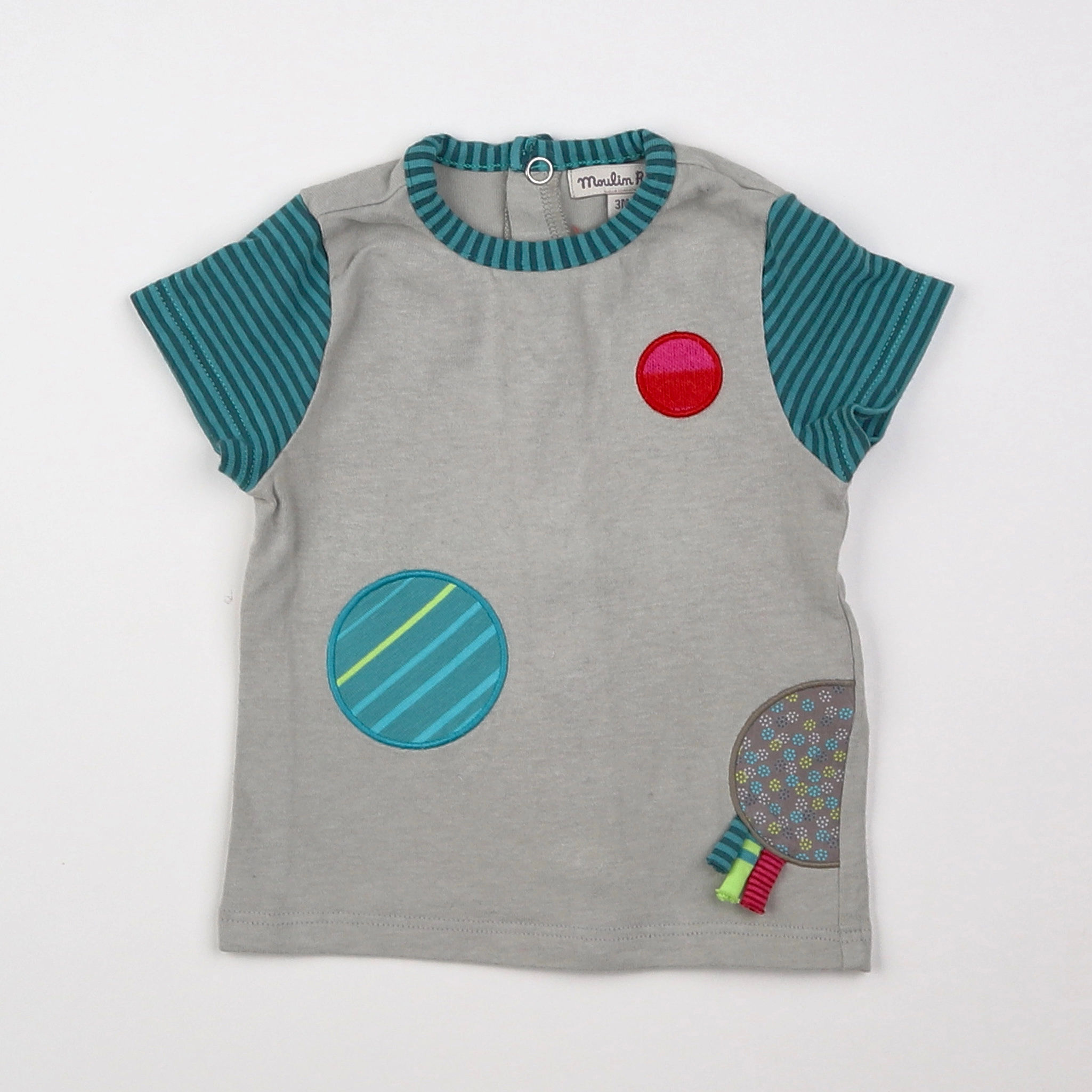 Moulin Roty - tee-shirt multicolore - 3 mois