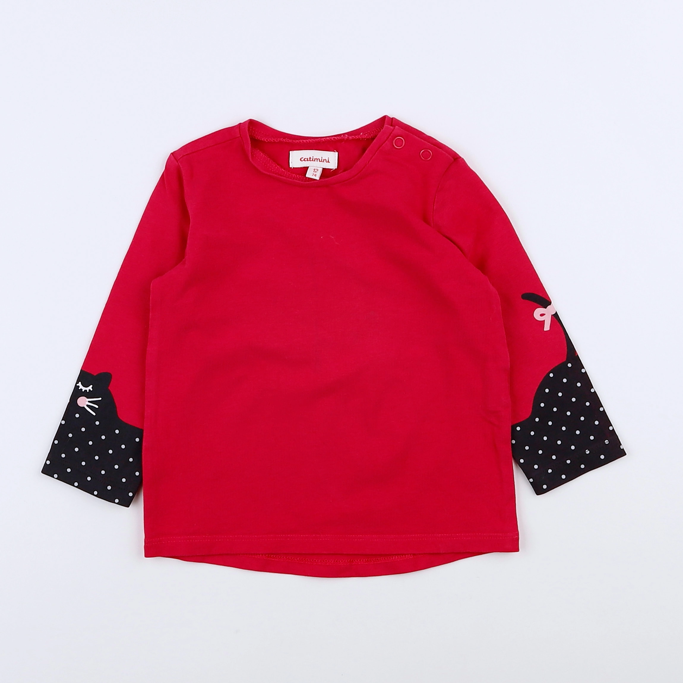 Catimini - tee-shirt rose - 12 mois