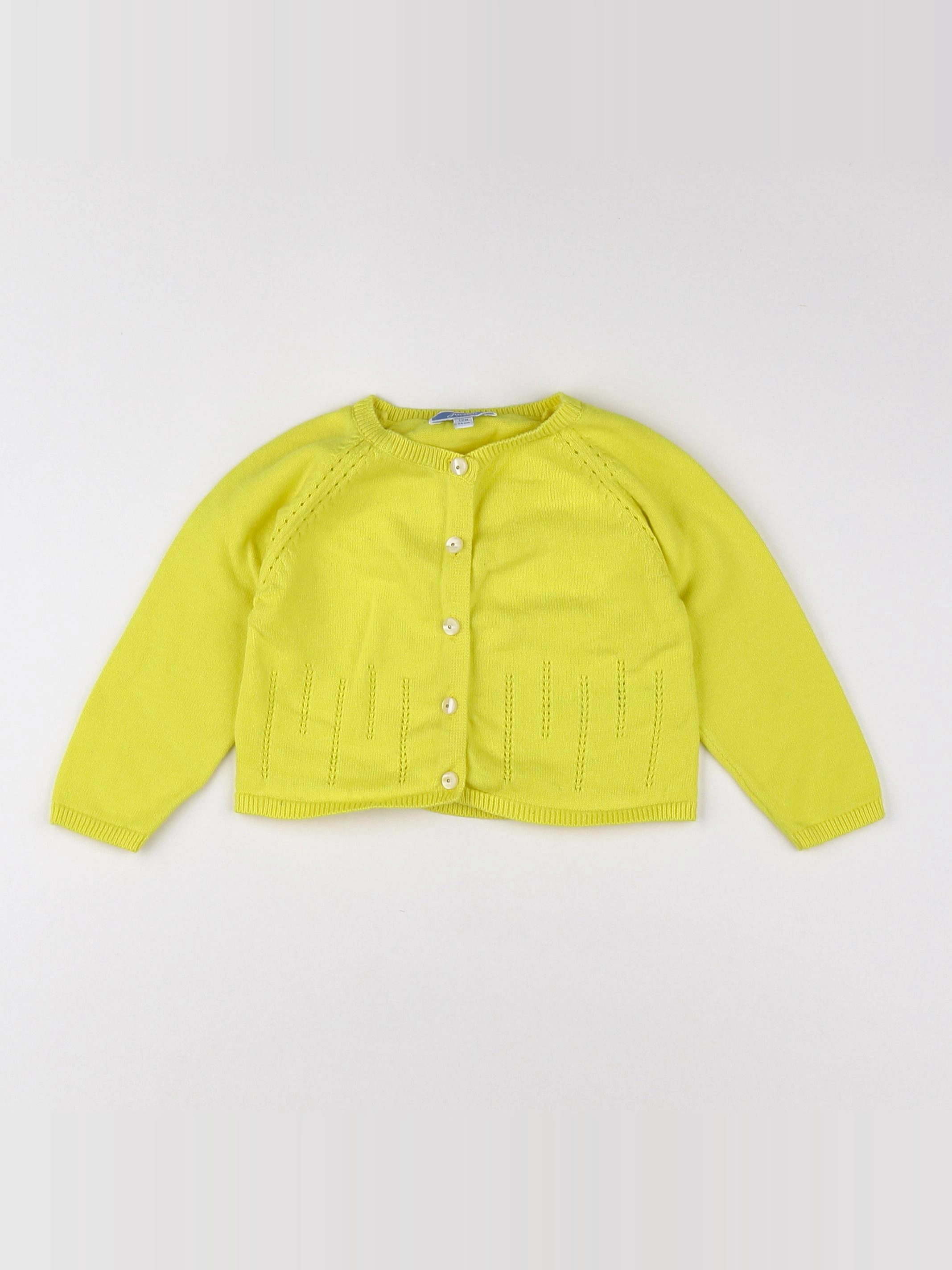 Jacadi - gilet jaune - 12 mois