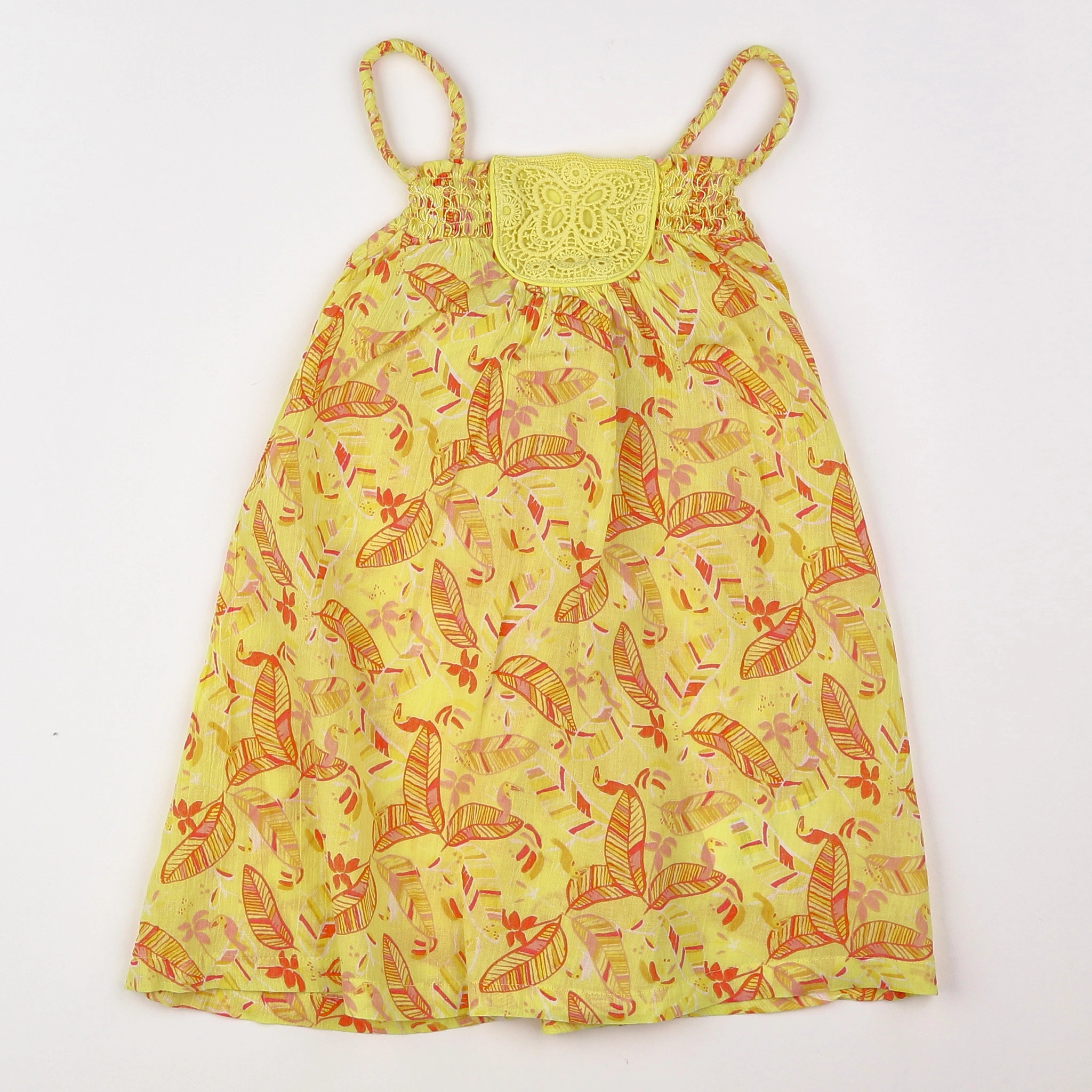 Vertbaudet - robe jaune - 10 ans