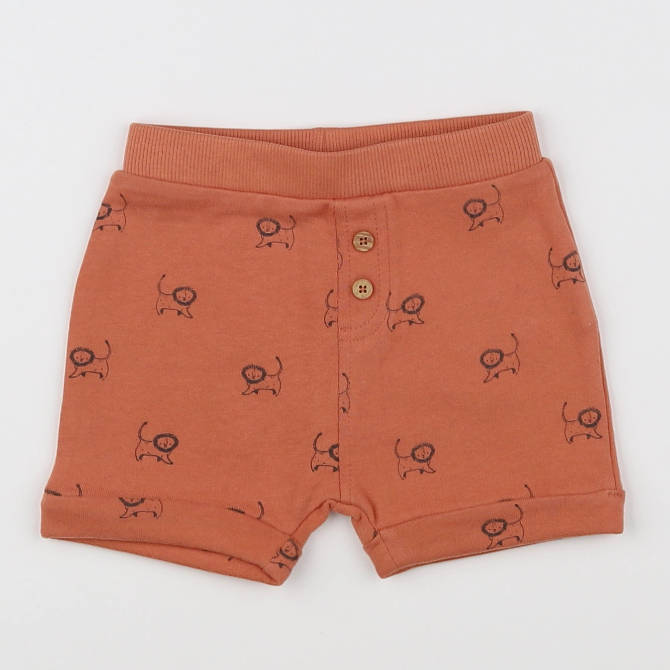 Vertbaudet - short orange - 6 mois