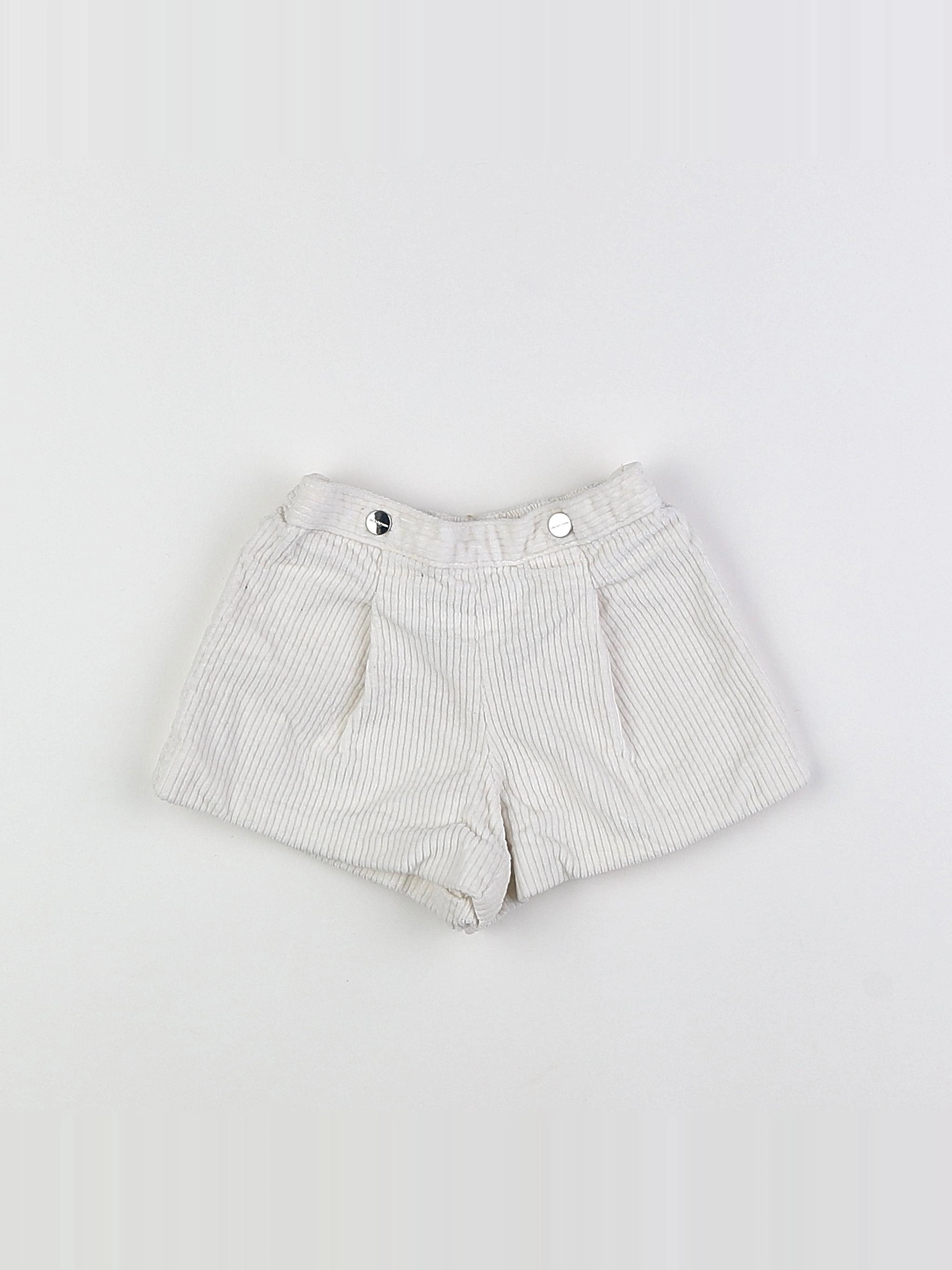 Jacadi - short blanc - 12 mois