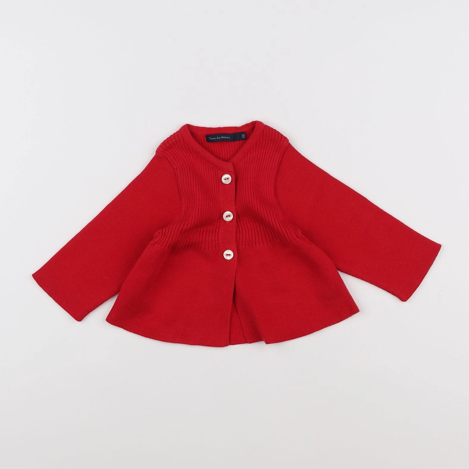 Terre de marins - gilet rouge - 6 mois