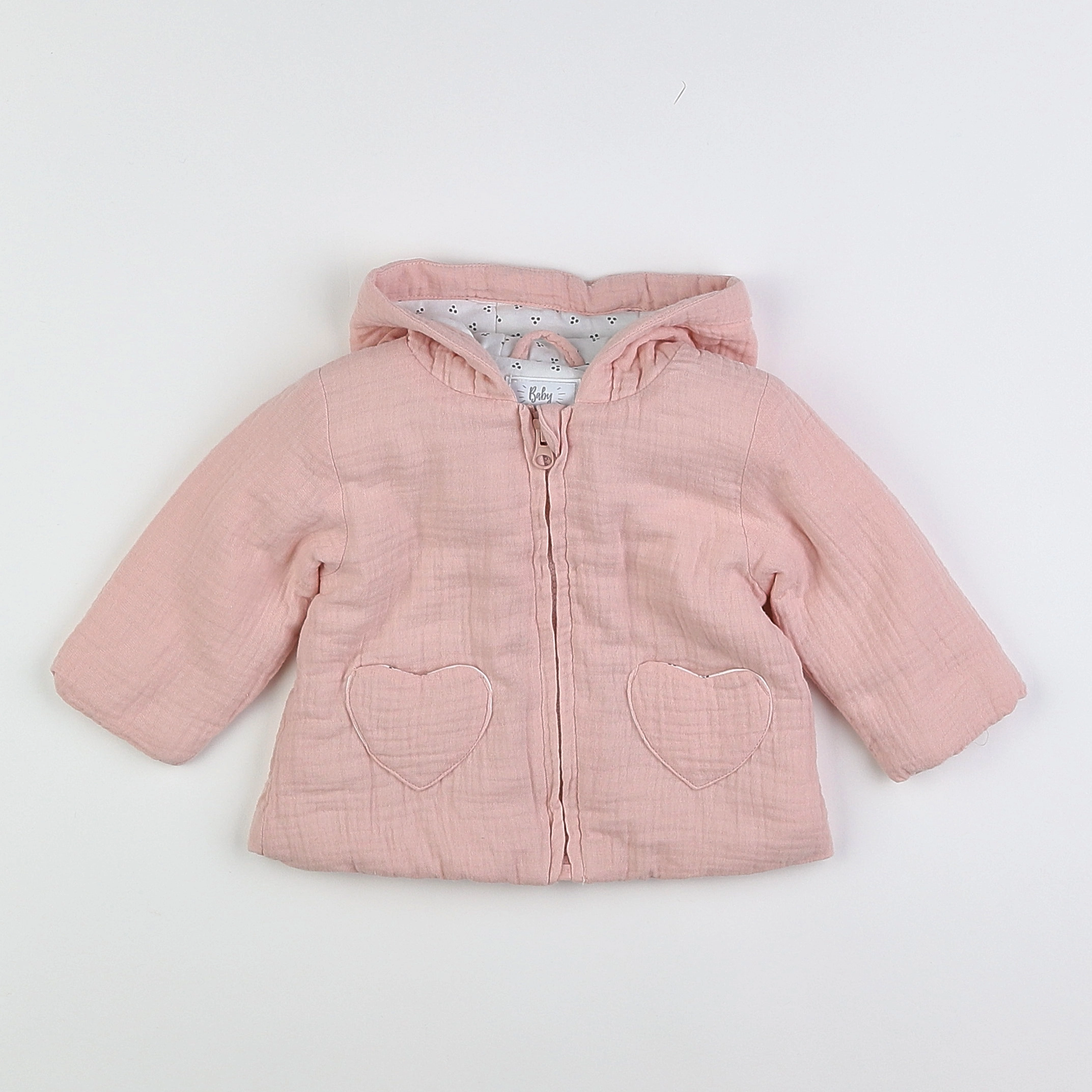 Vertbaudet - veste rose - 3 mois