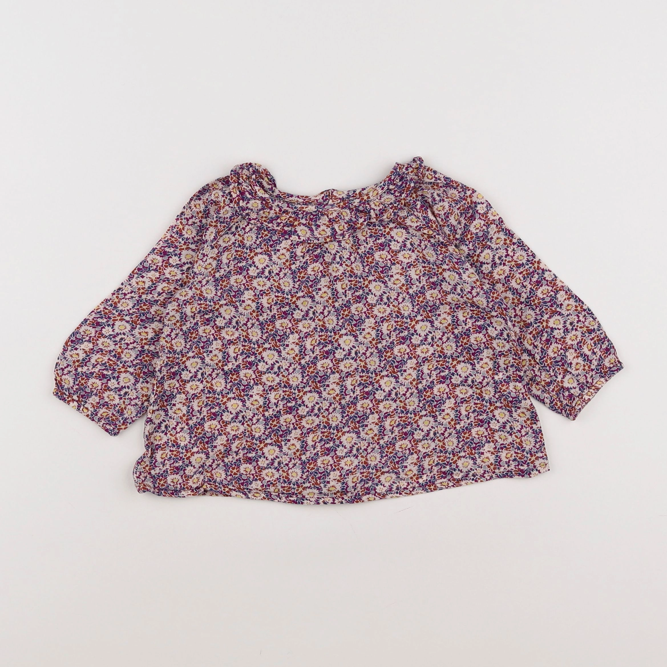 Boutchou - blouse multicolore - 9 mois