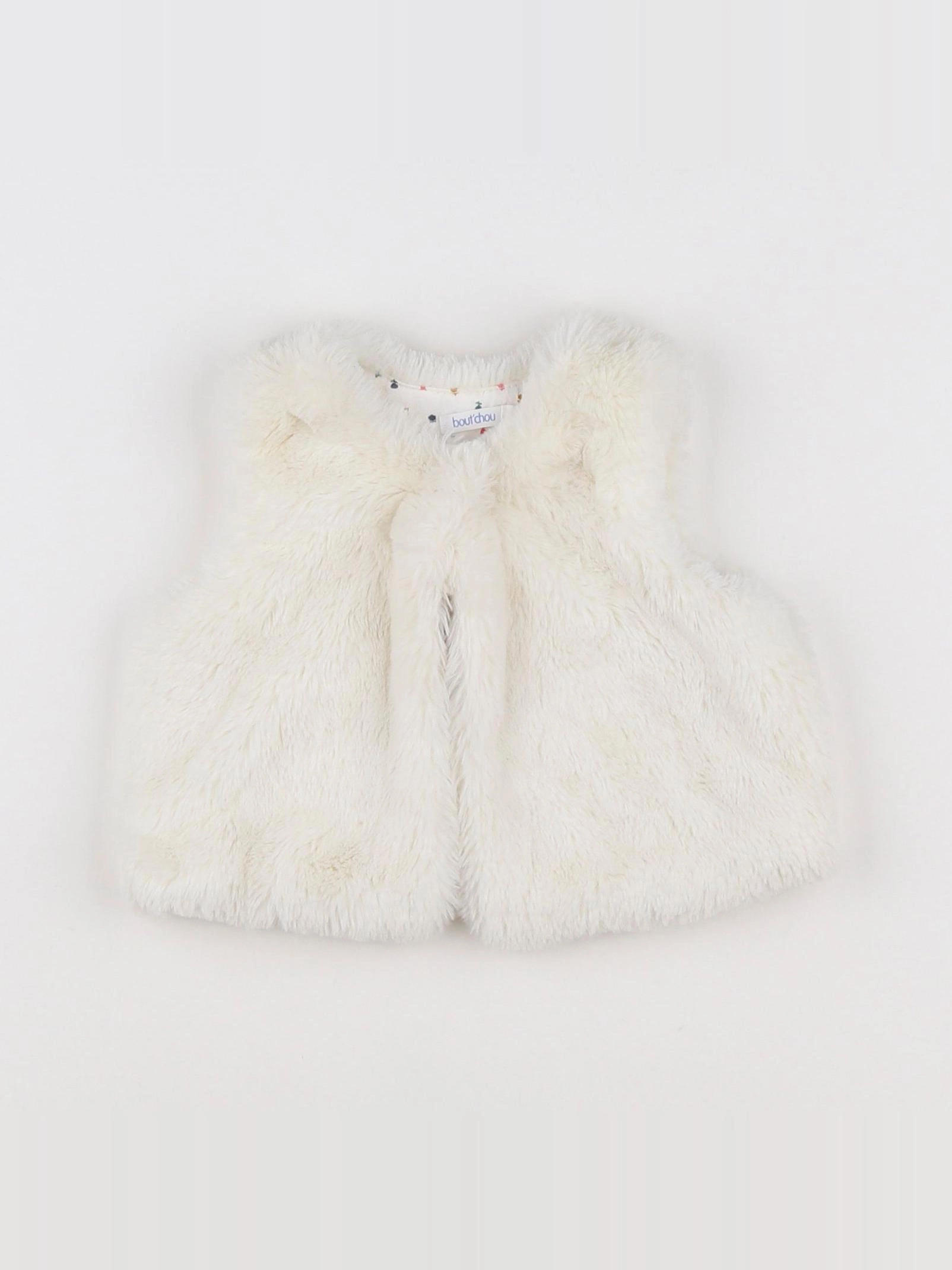 Boutchou - gilet blanc - 6 mois