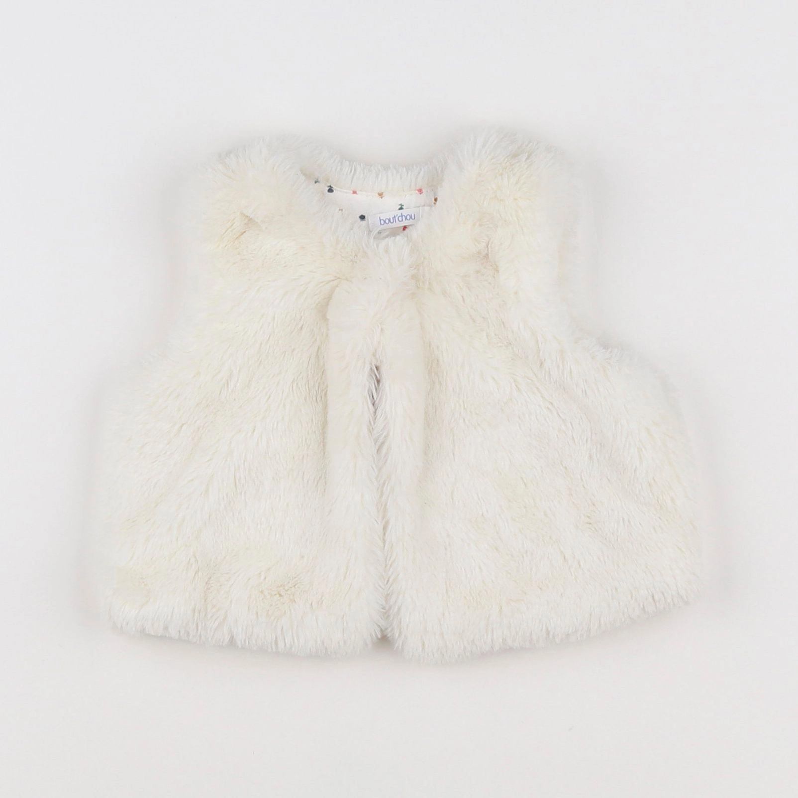 Boutchou - gilet blanc - 6 mois