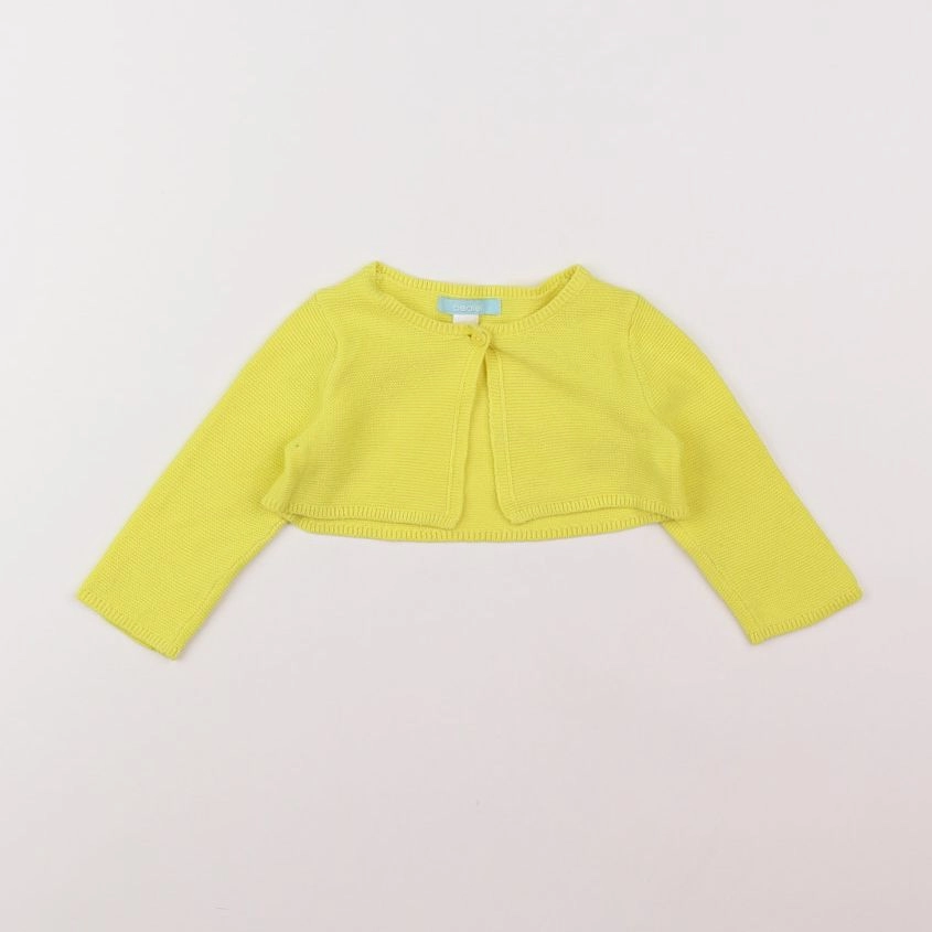 Okaidi - gilet jaune - 6 mois