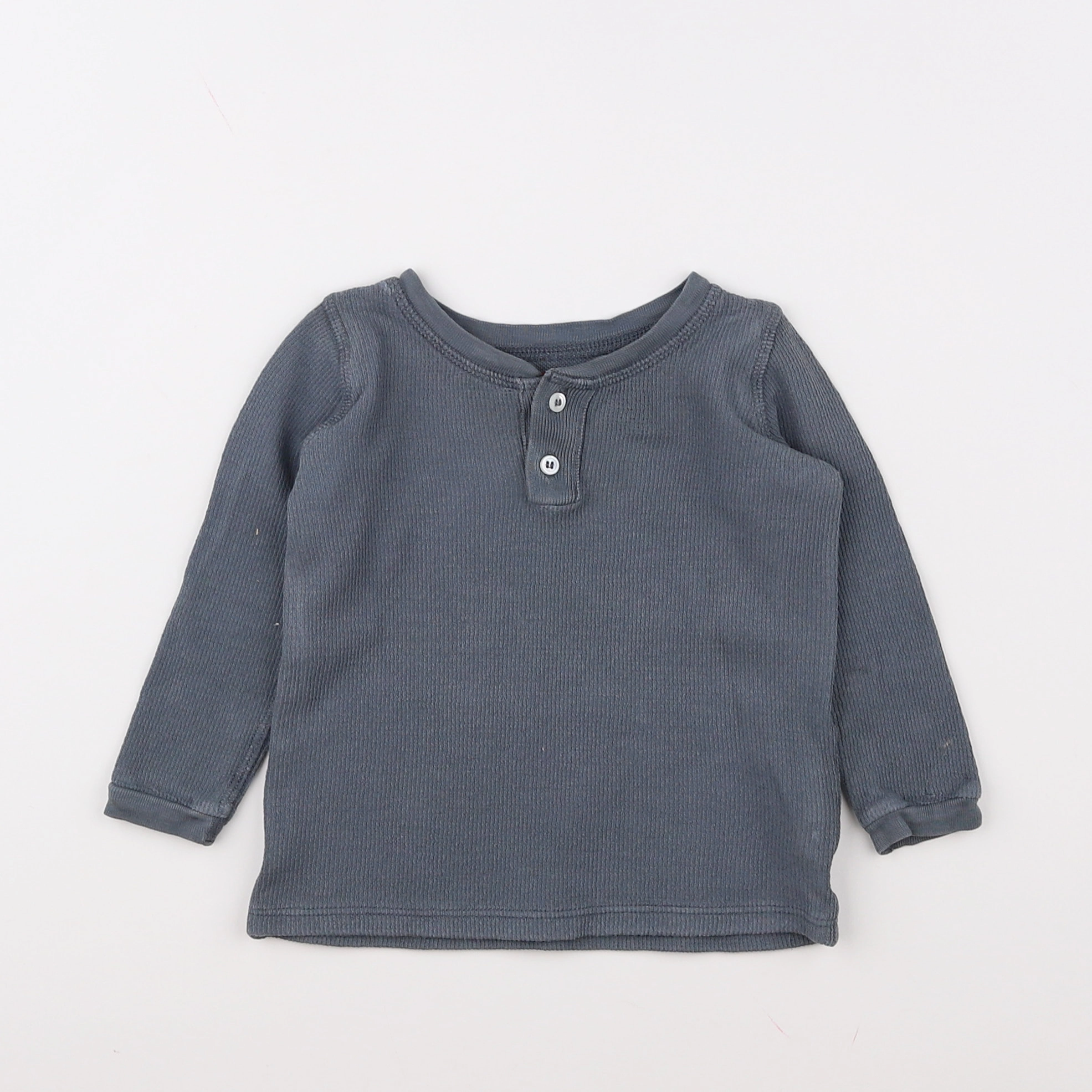 Bonton - tee-shirt bleu - 12 mois