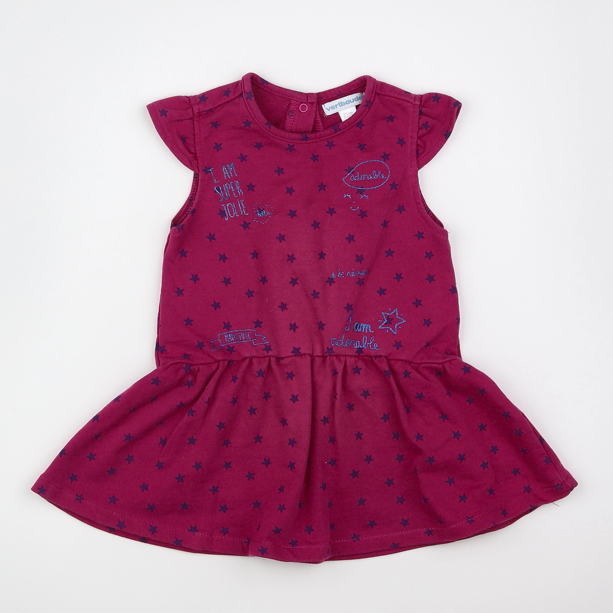 Vertbaudet - robe violet - 18 mois