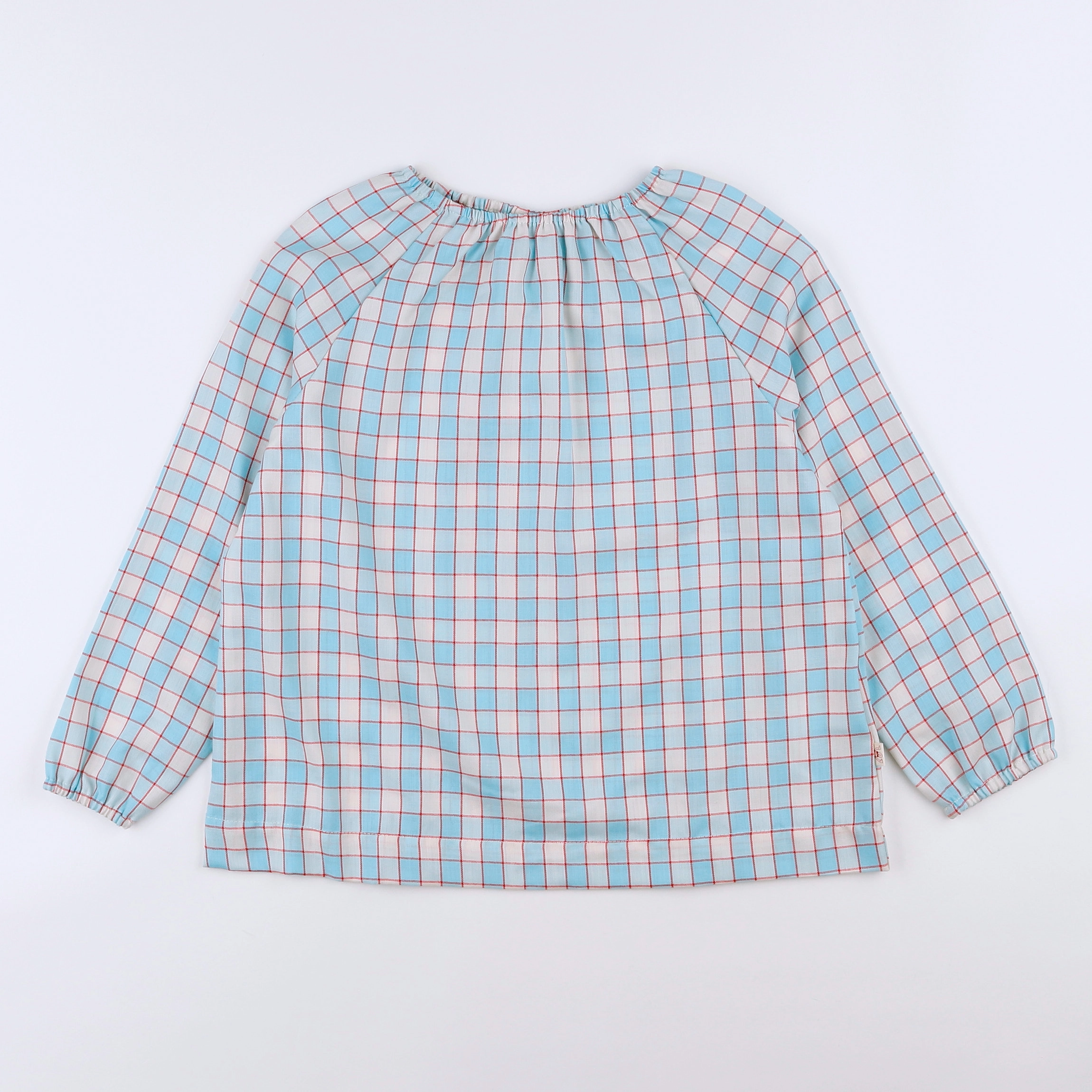 Les Marsiens - blouse bleu, rouge (neuf) - 10 ans