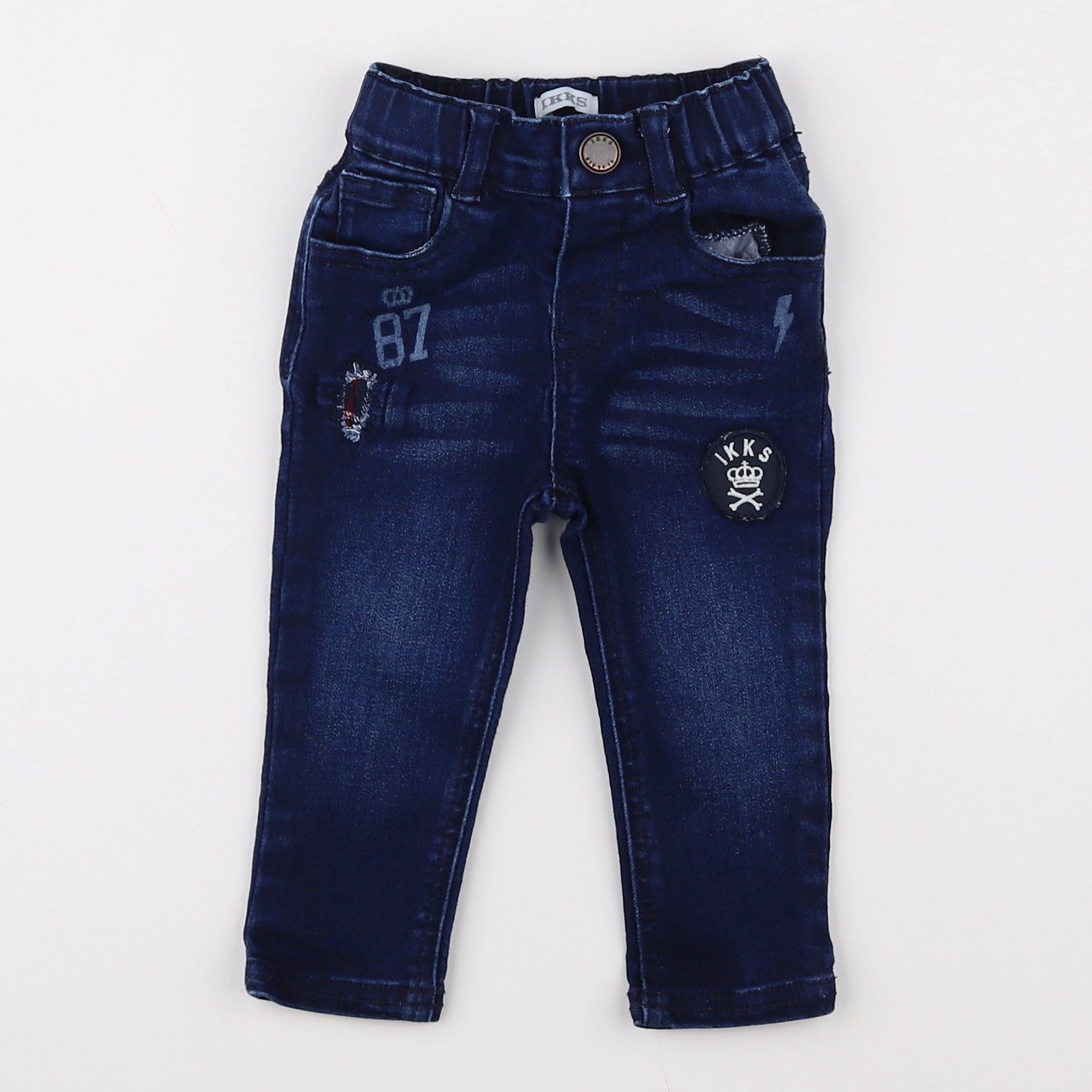 IKKS - jean bleu - 12 mois