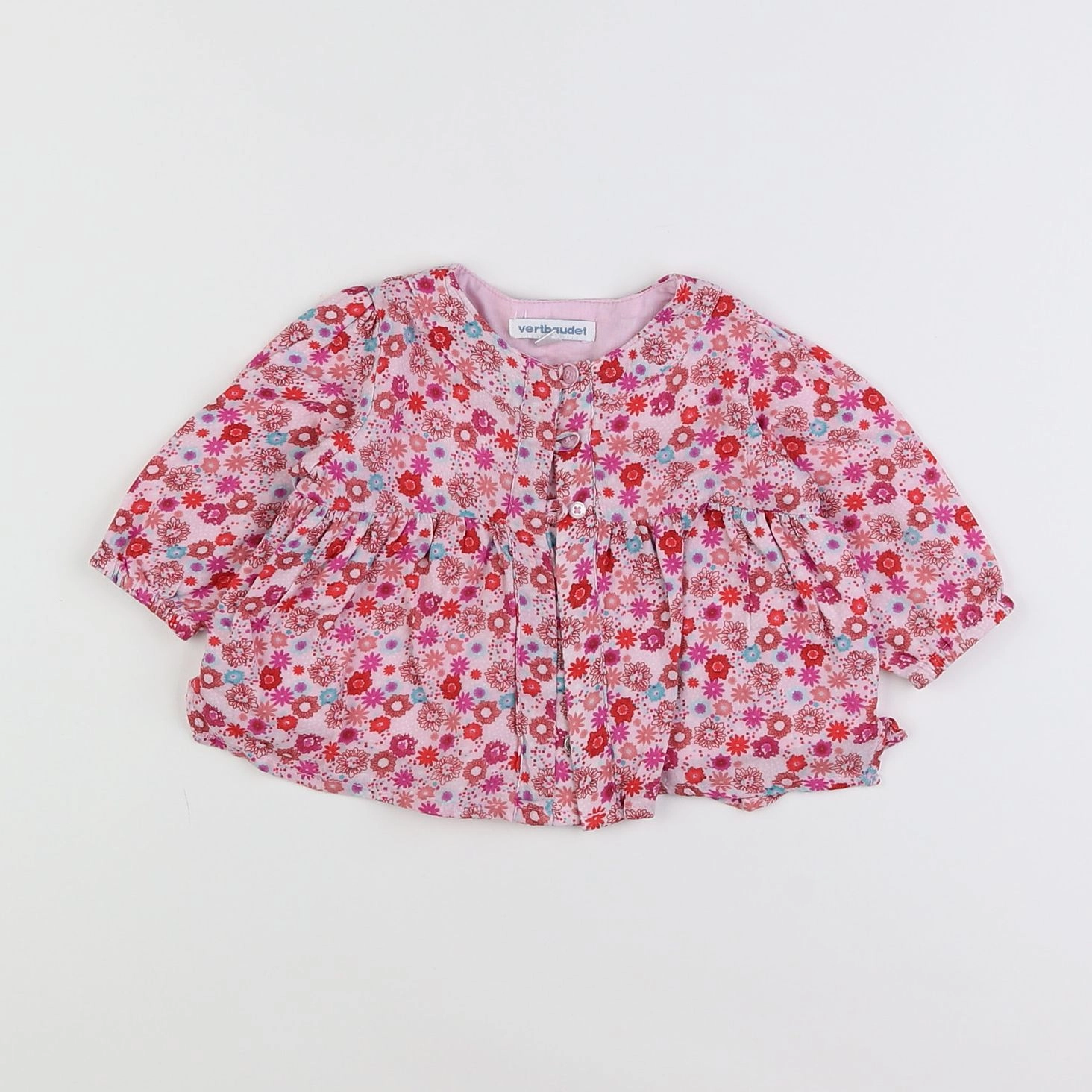 Vertbaudet - blouse rose - 3 mois