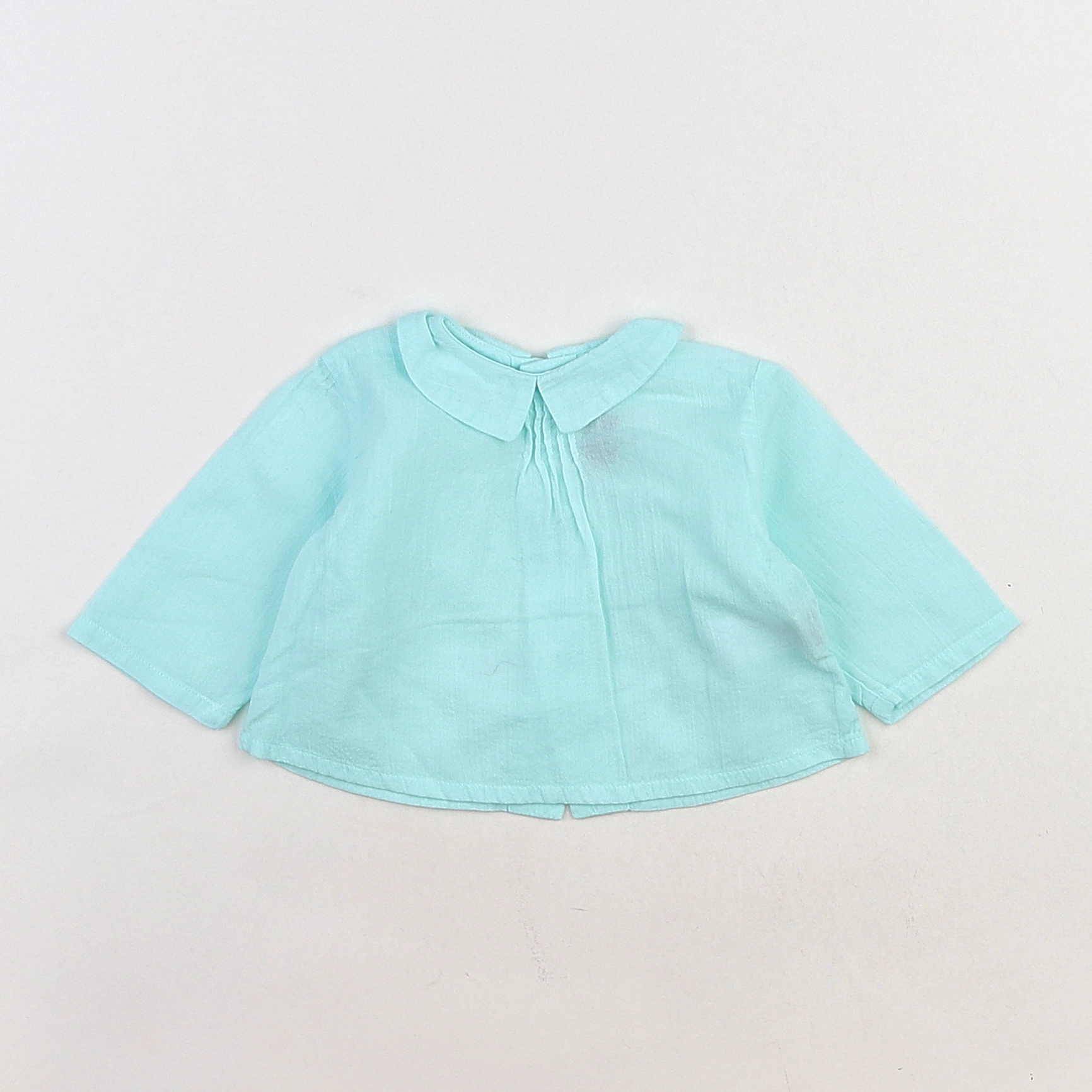 Bonton - blouse bleu - 1/3 mois