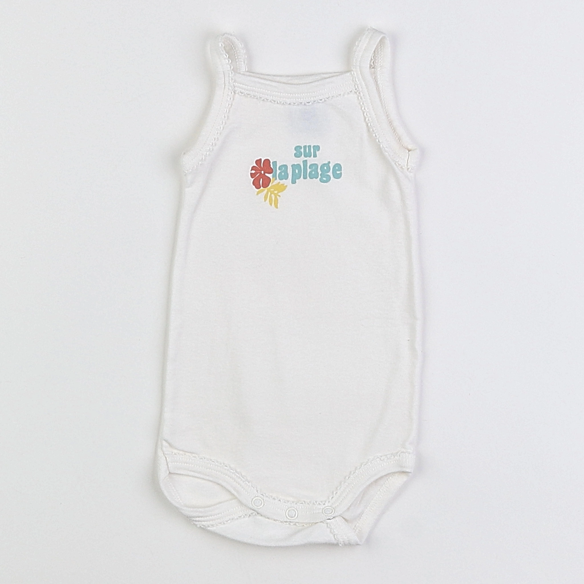 Petit Bateau - body blanc - 3 mois
