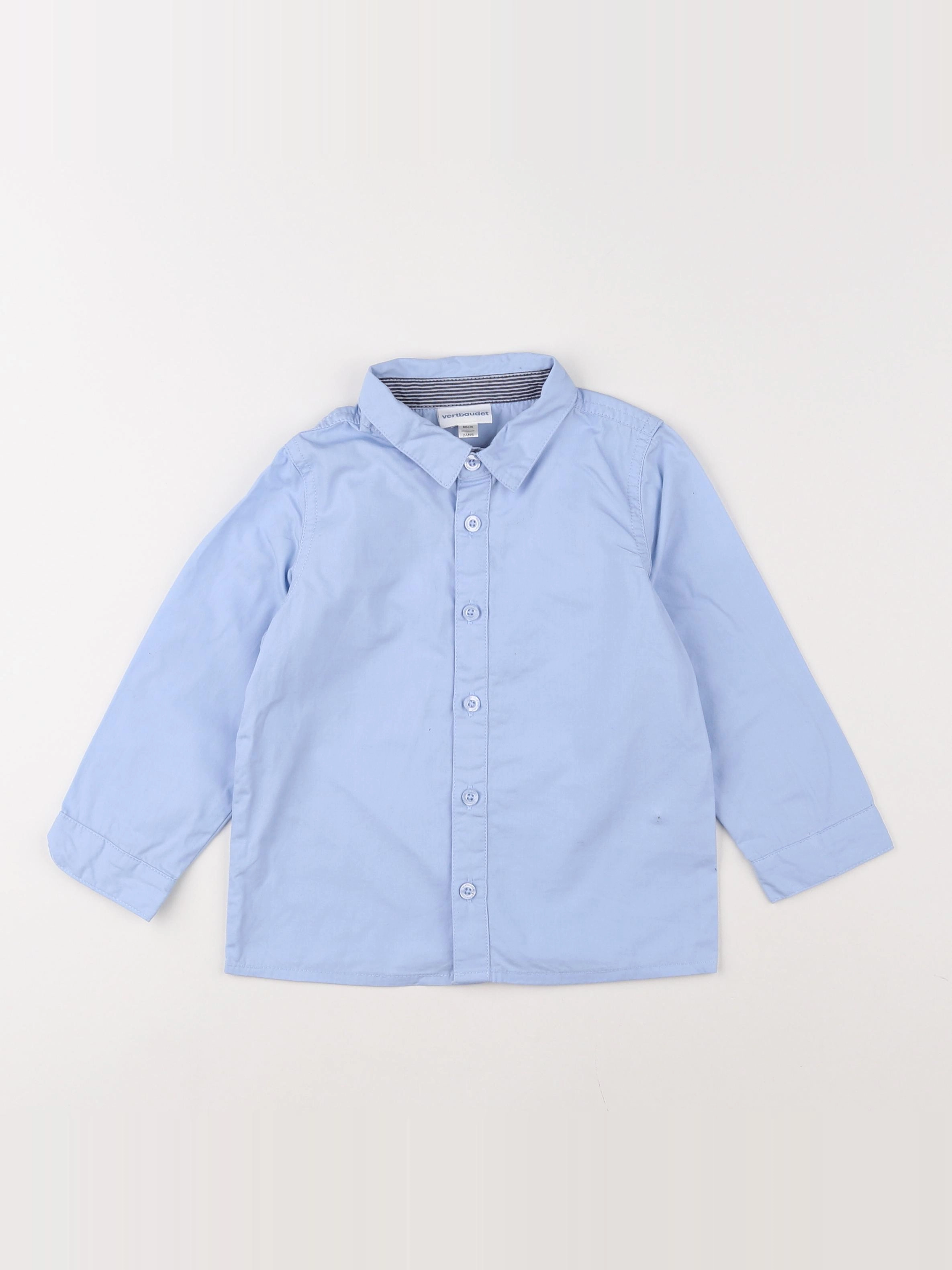 Vertbaudet - chemise bleu - 2 ans
