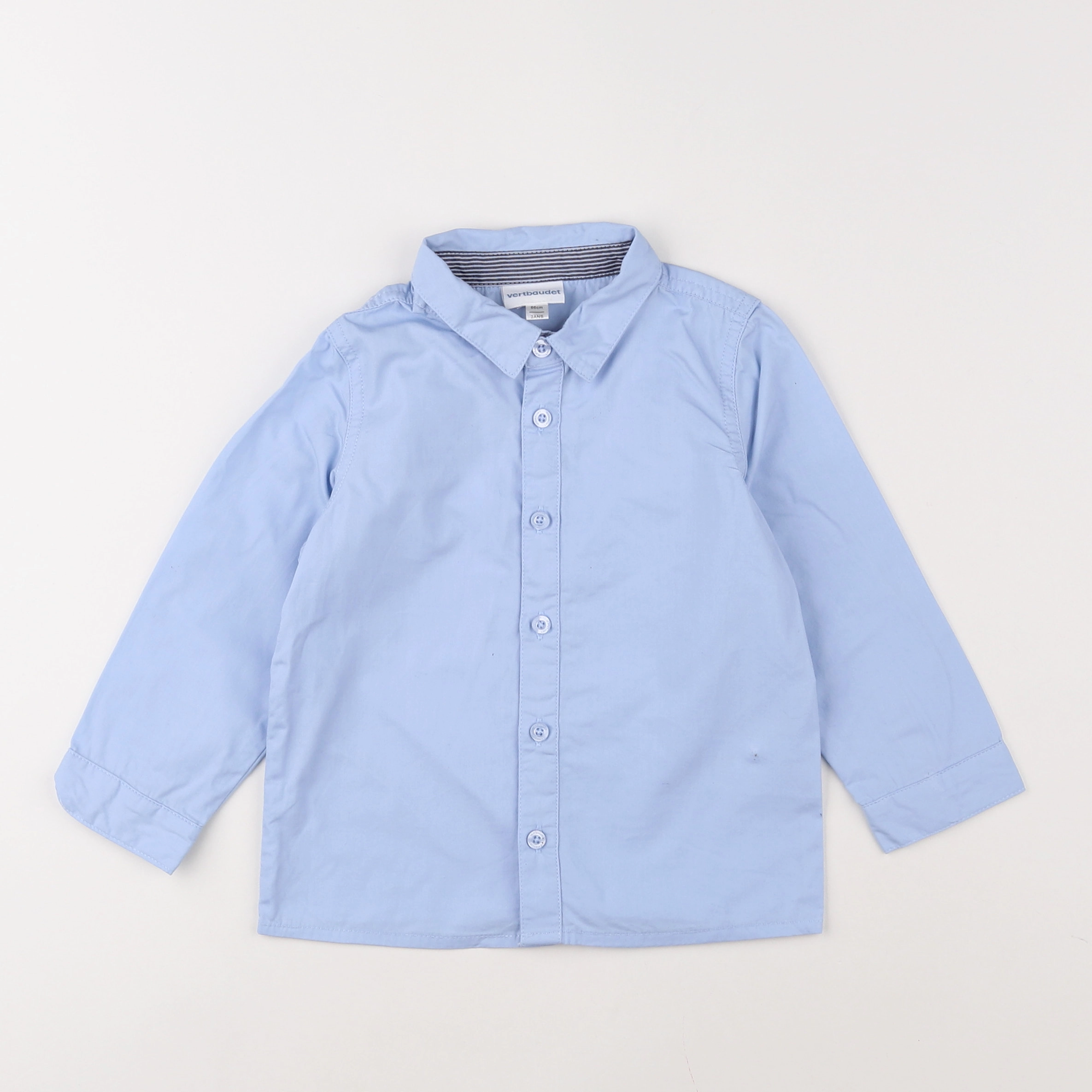Vertbaudet - chemise bleu - 2 ans