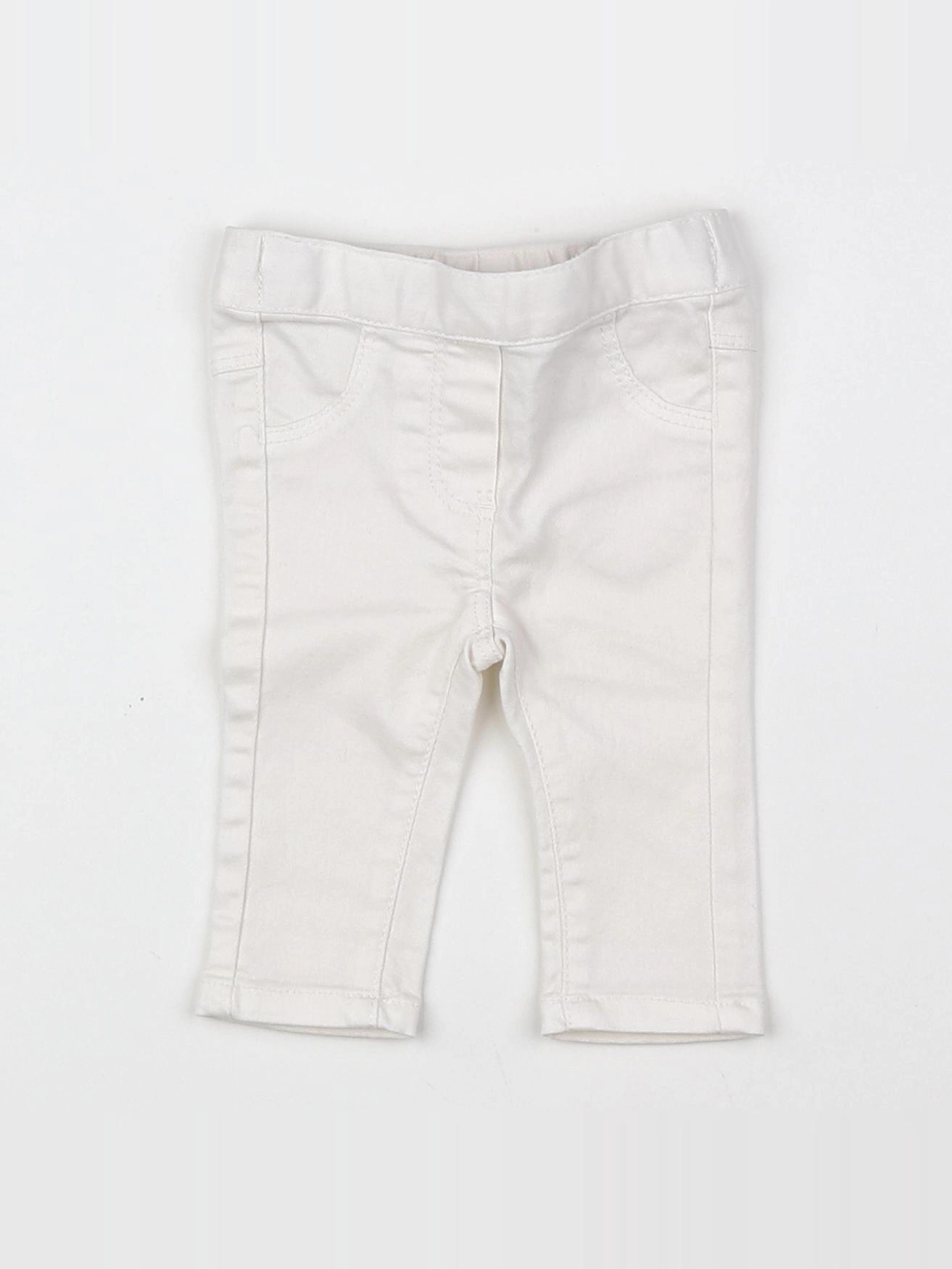 Tape à l'oeil - pantalon blanc - 3 mois