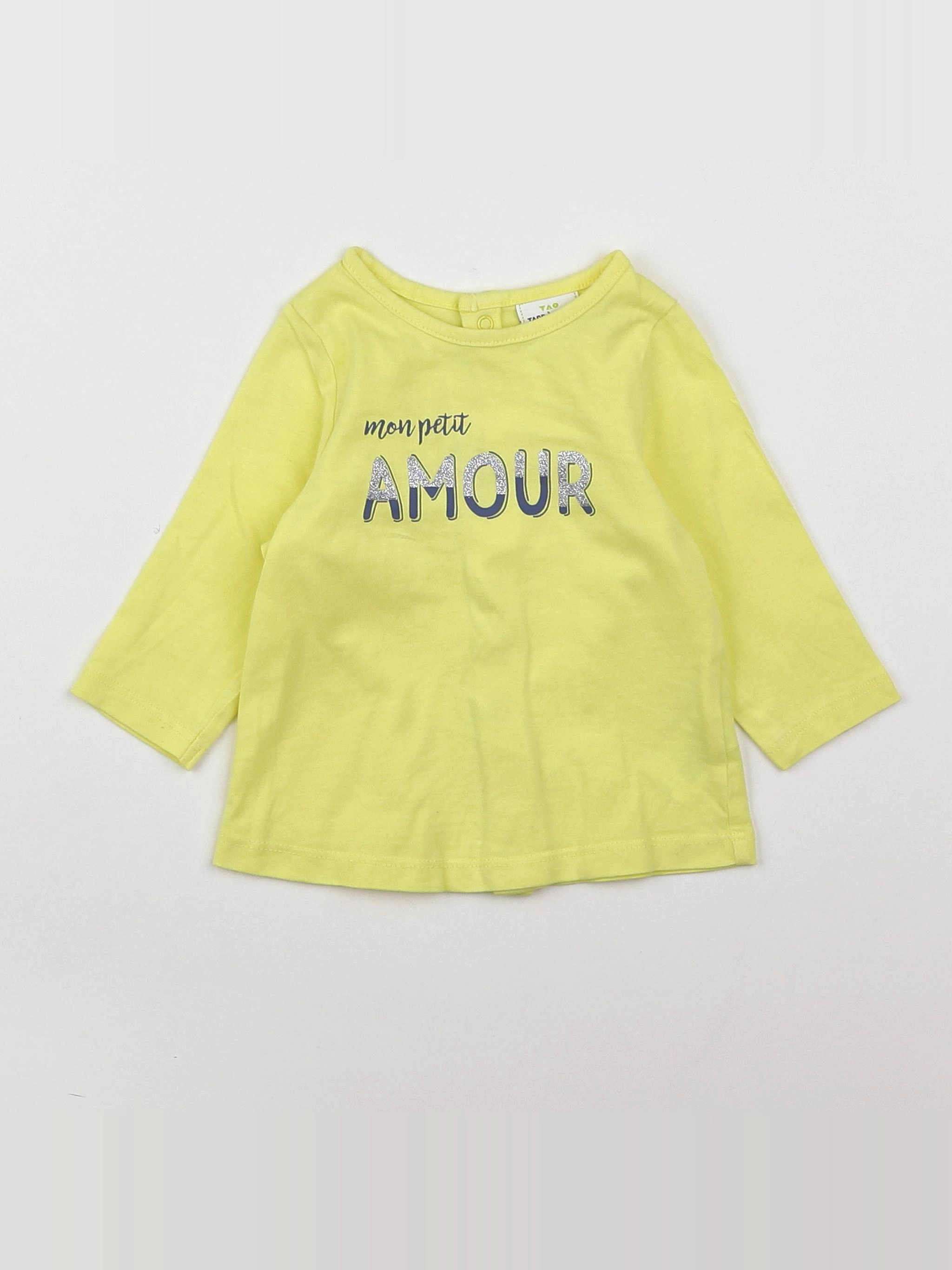Tape à l'oeil - tee-shirt jaune - 3 mois
