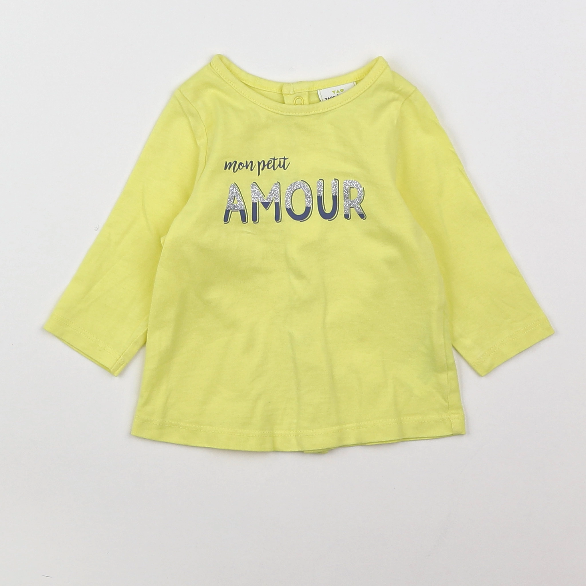 Tape à l'oeil - tee-shirt jaune - 3 mois