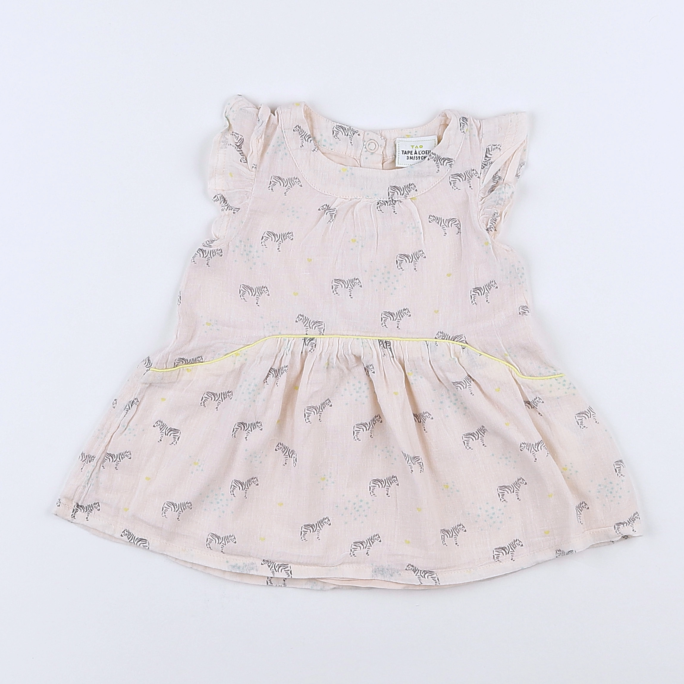 Tape à l'oeil - robe rose - 3 mois