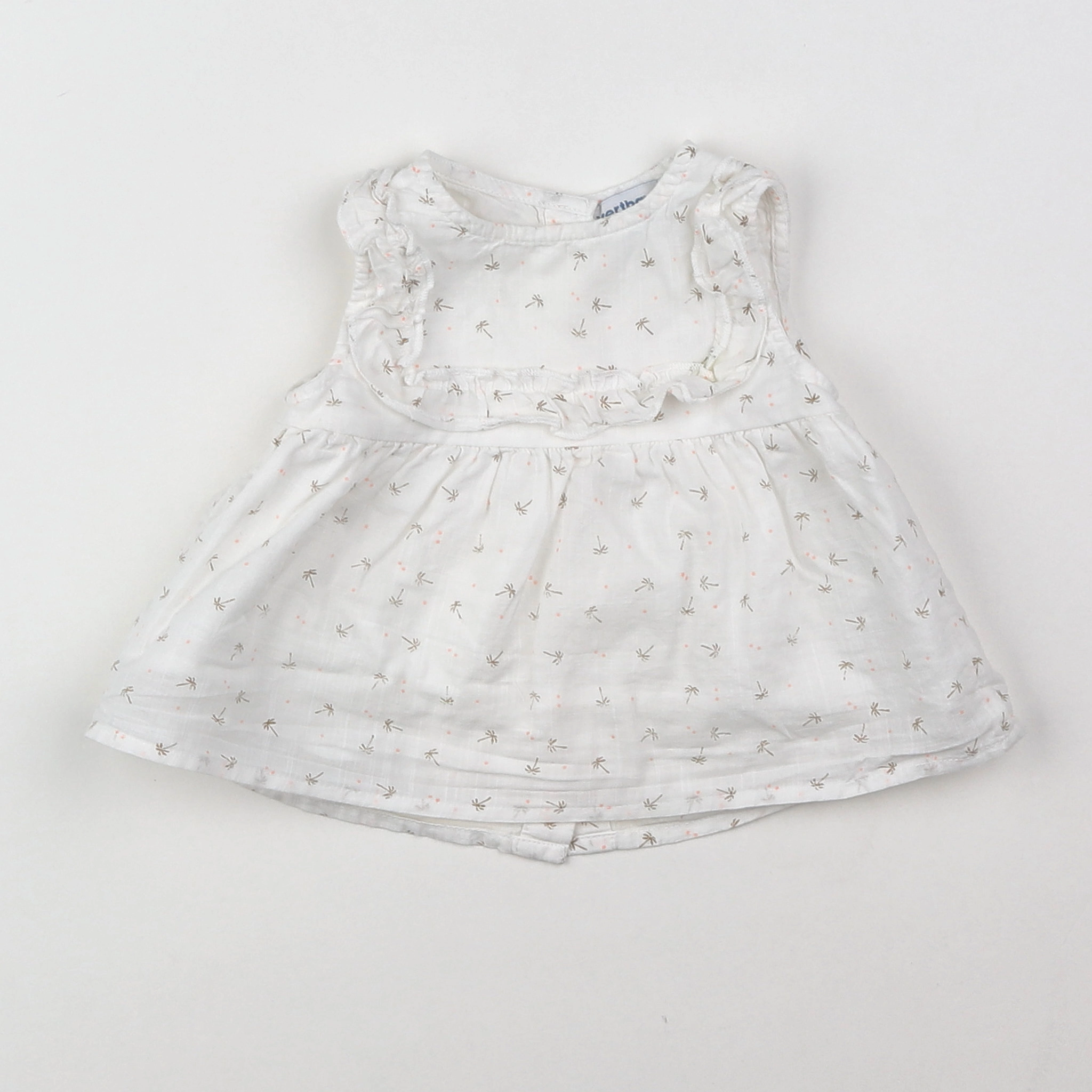 Vertbaudet - blouse blanc - 3 mois
