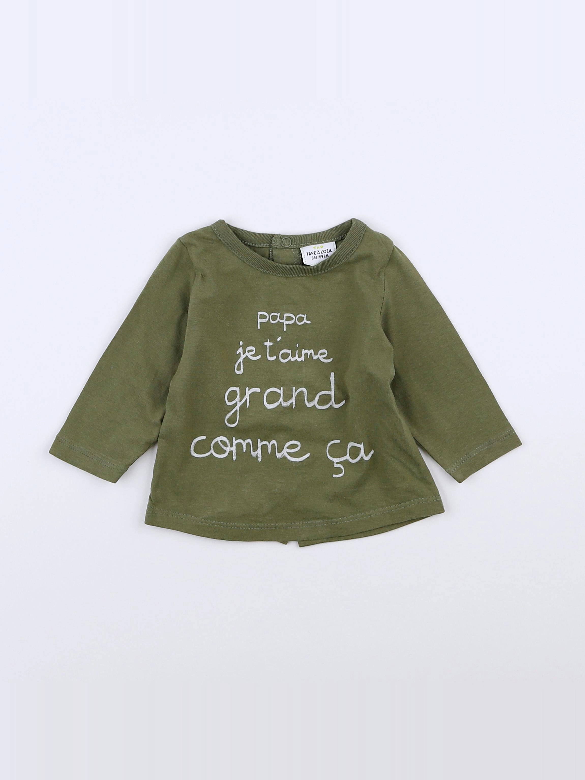 Tape à l'oeil - tee-shirt vert - 3 mois